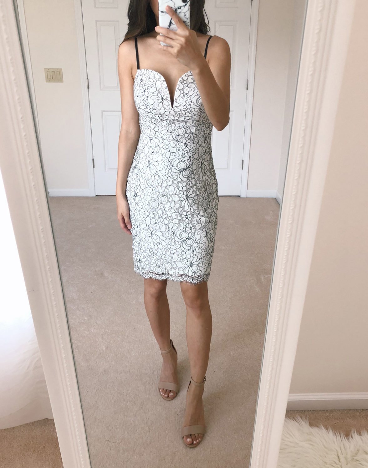 express sexy white lace dress