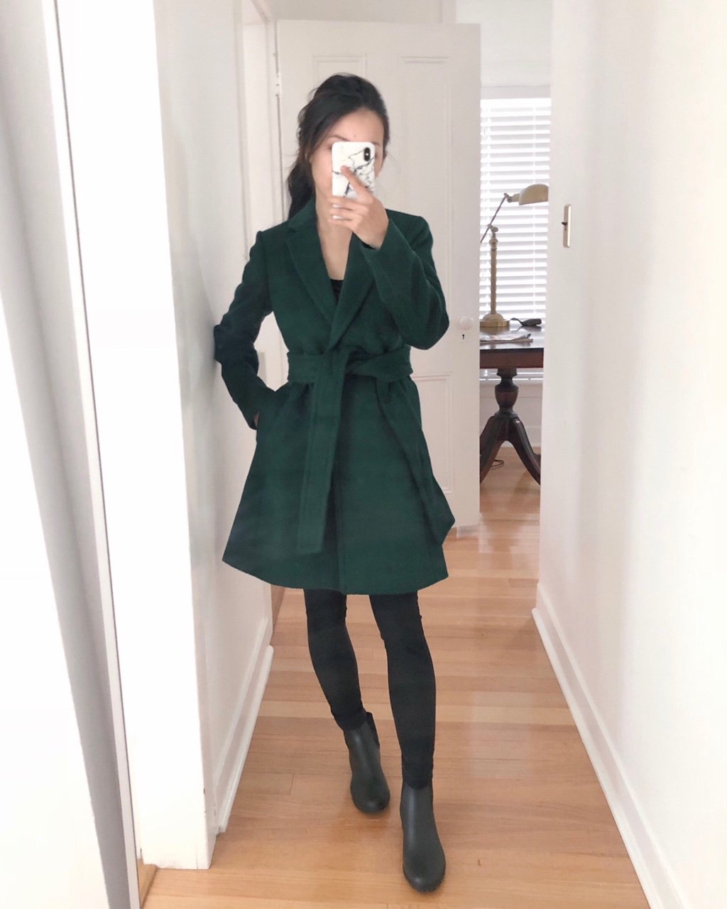 wrap wool coat boston fashion blog
