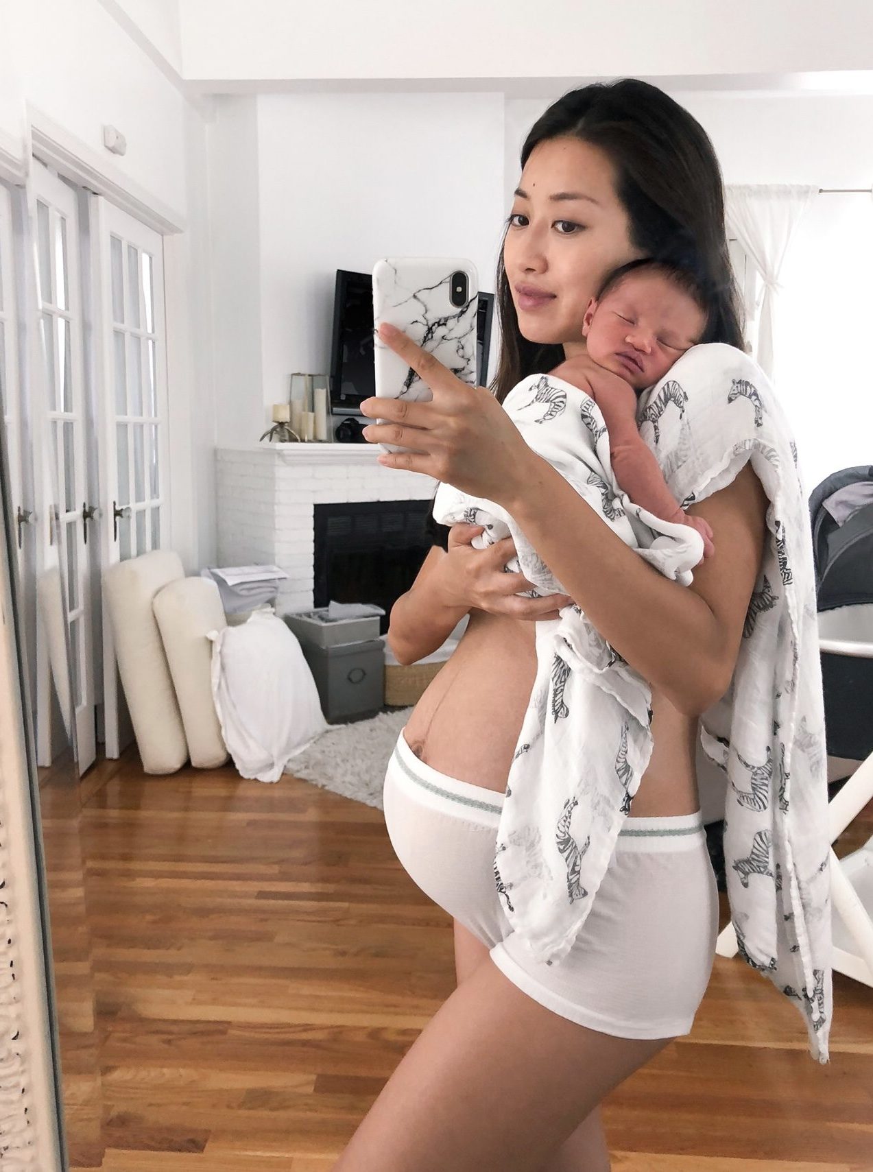 what postpartum belly looks like