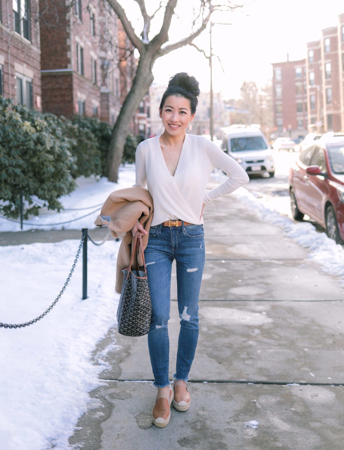 white wrap sweater nursing friendly clothes