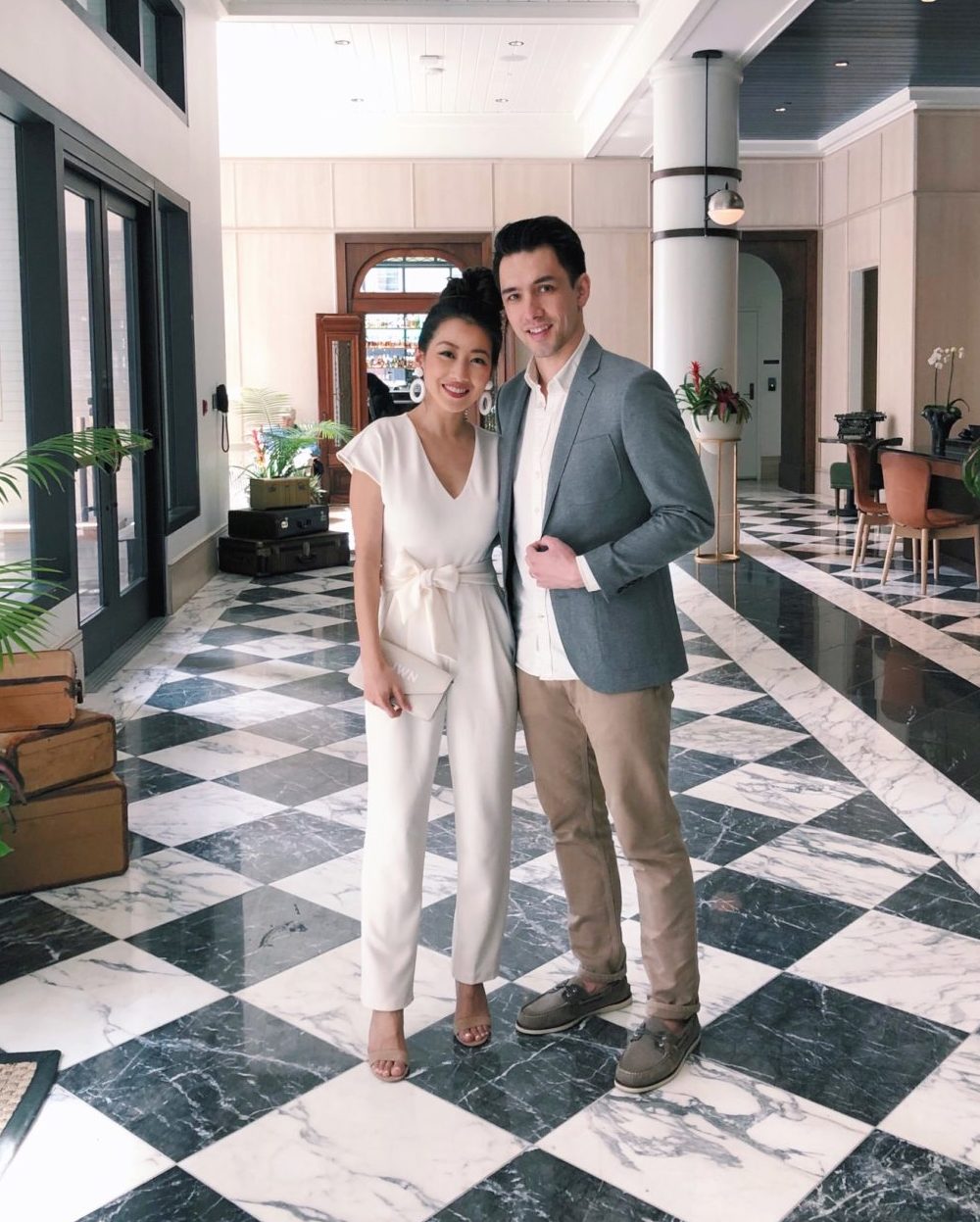 date night jumpsuit couples outfit savannah ga