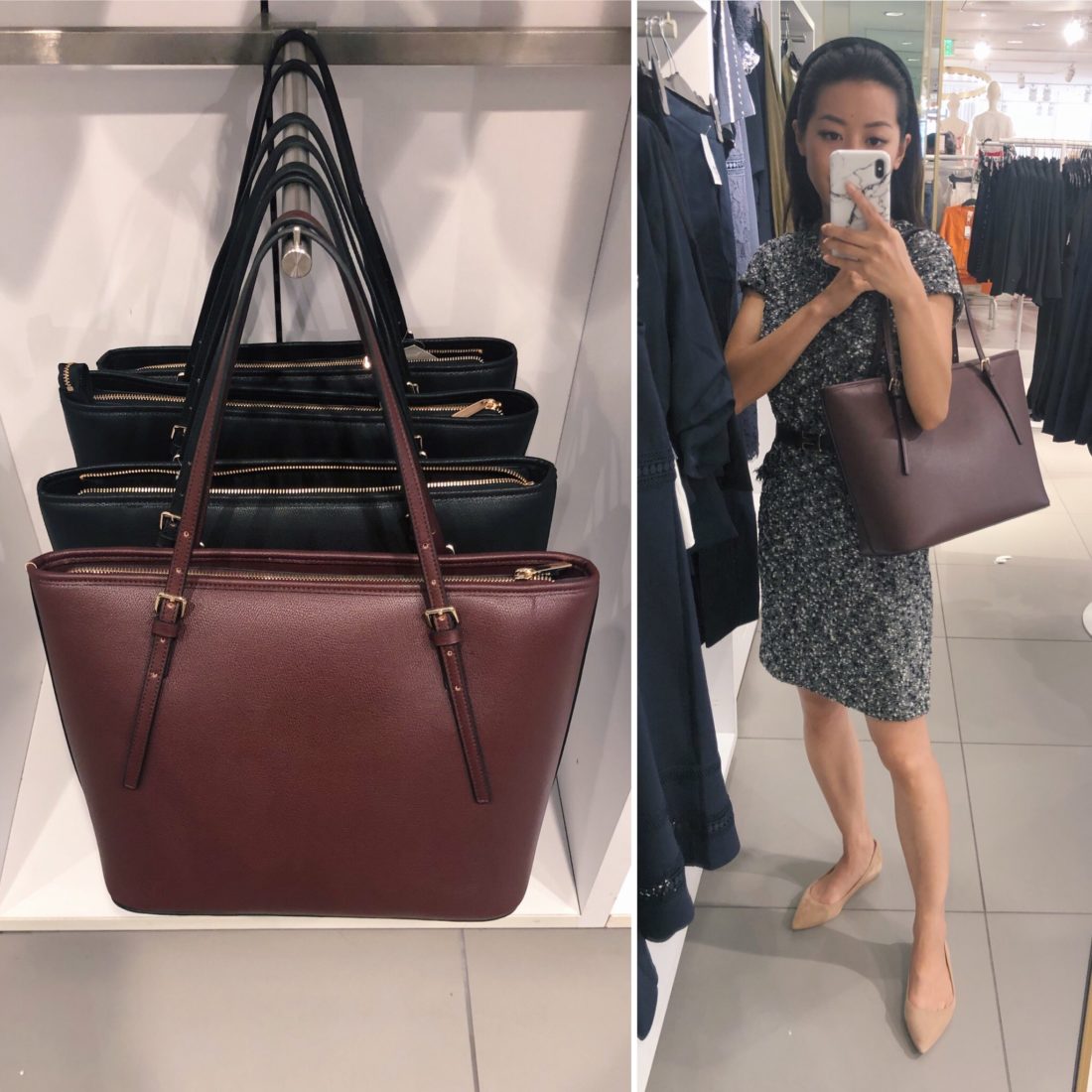 petite size work laptop tote bag