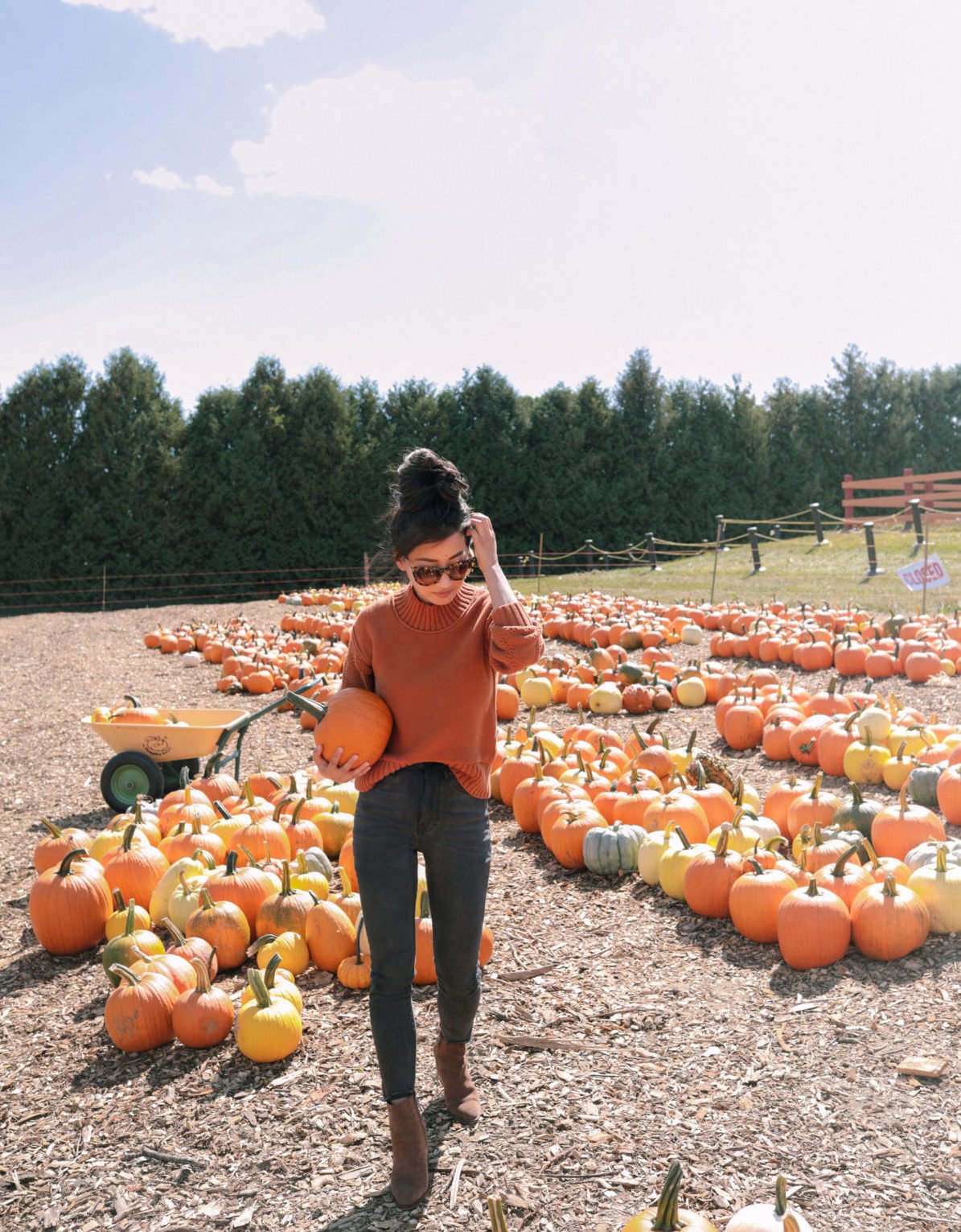 boston fall outfit pumpkin patch parlee farm