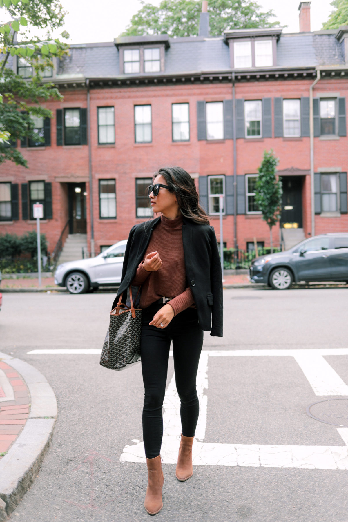 boston blogger how to style black jeans