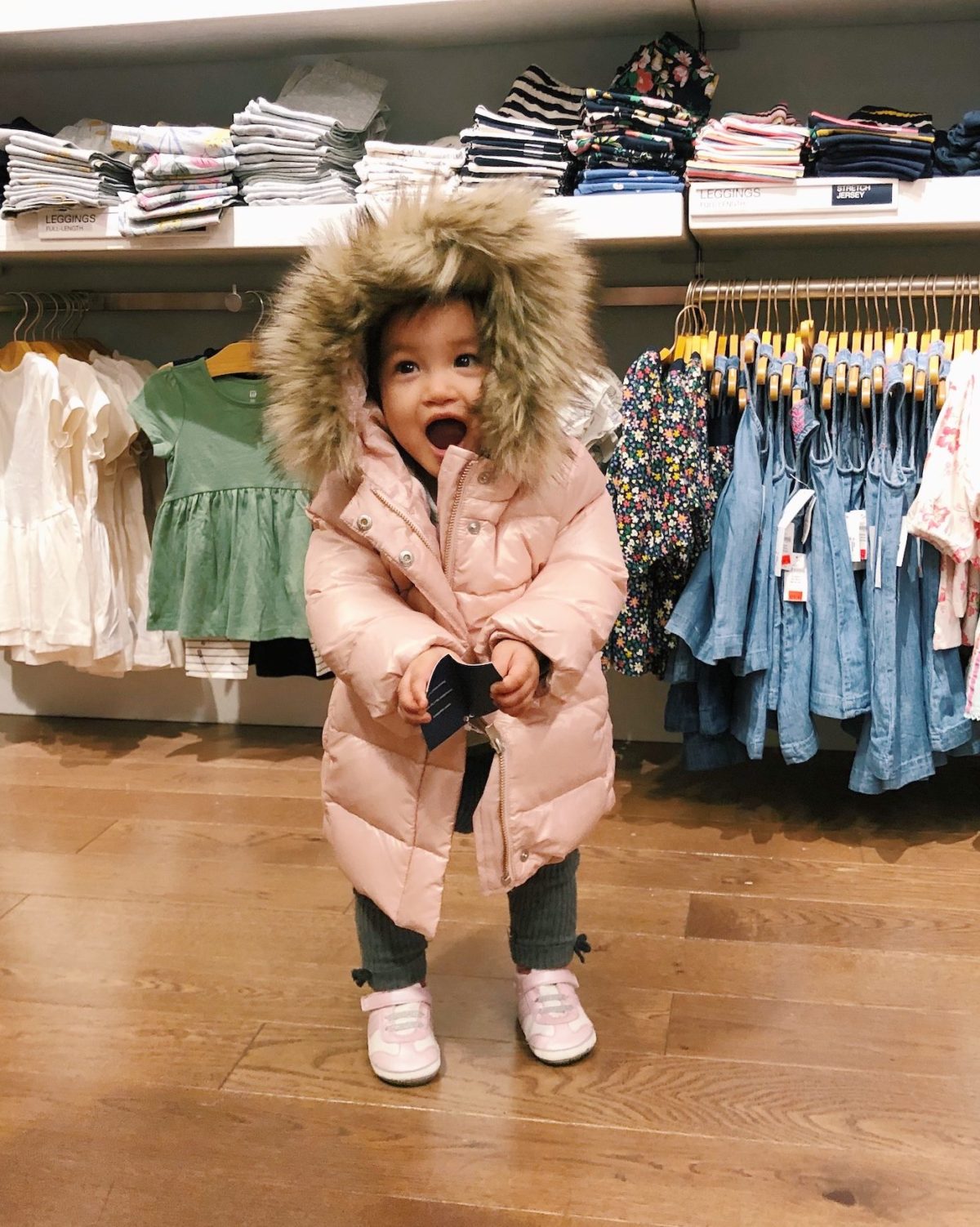 baby gap toddler girls winter puffer jacket