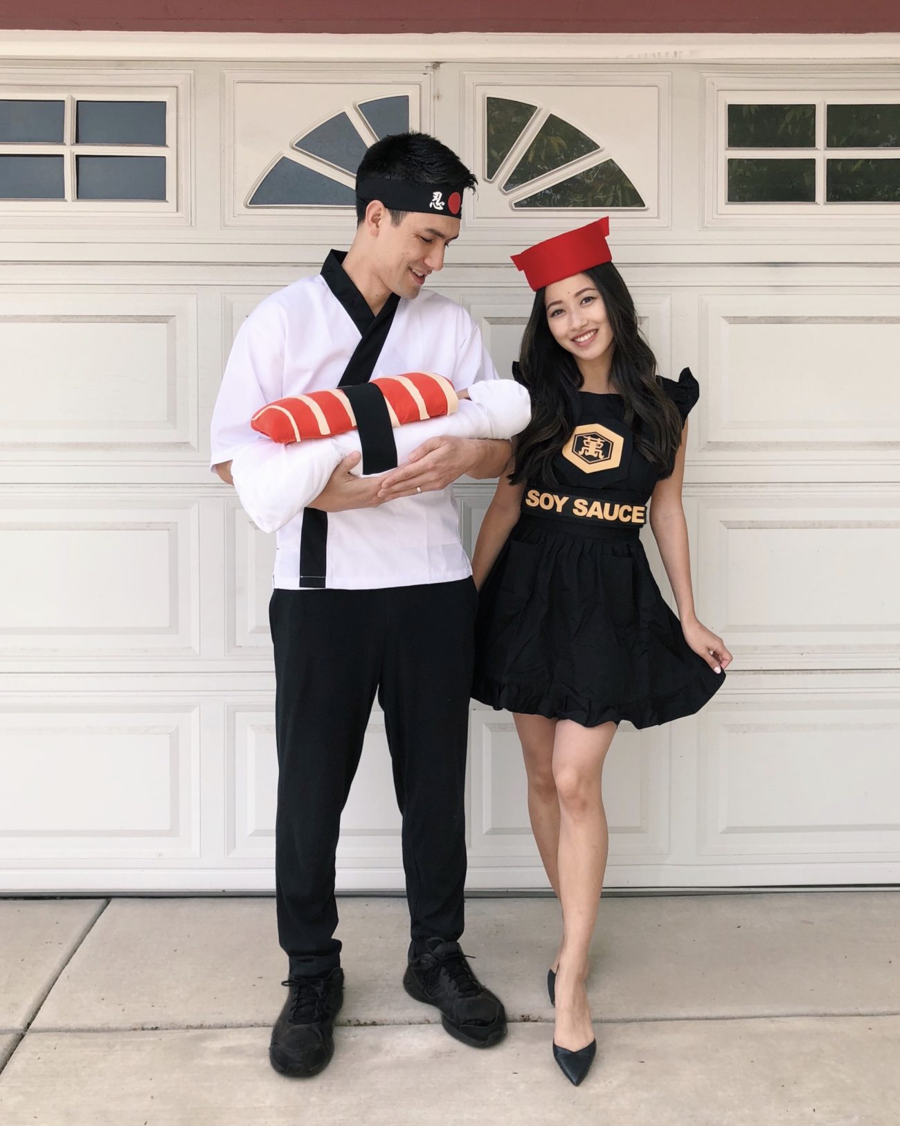 DIY sushi family halloween costume tutorial