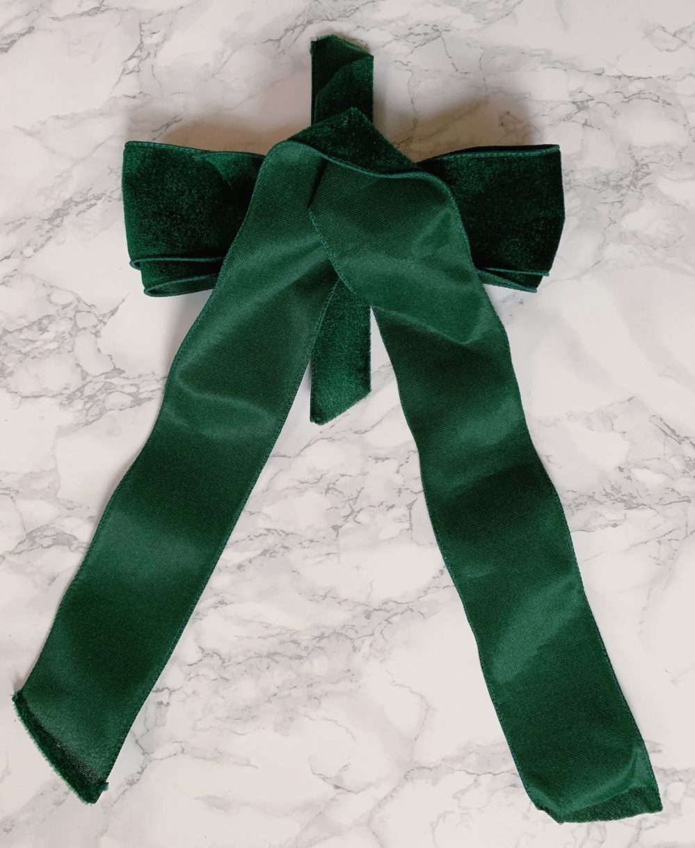easy holiday bow diy