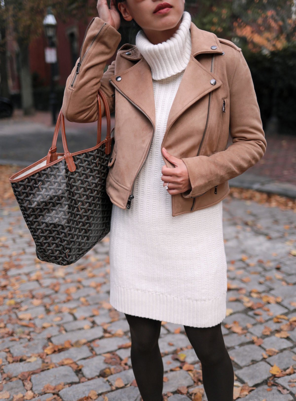 goyard st louis PM tote bag outfit petite review