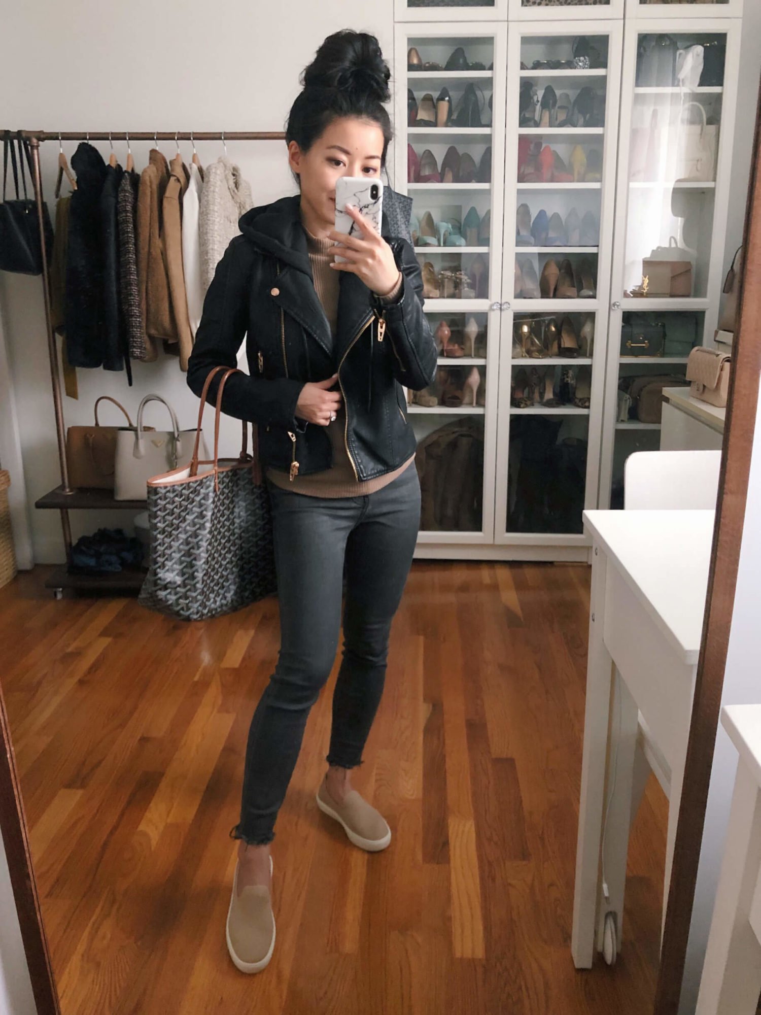 Rothy's slip on sneaker outfit