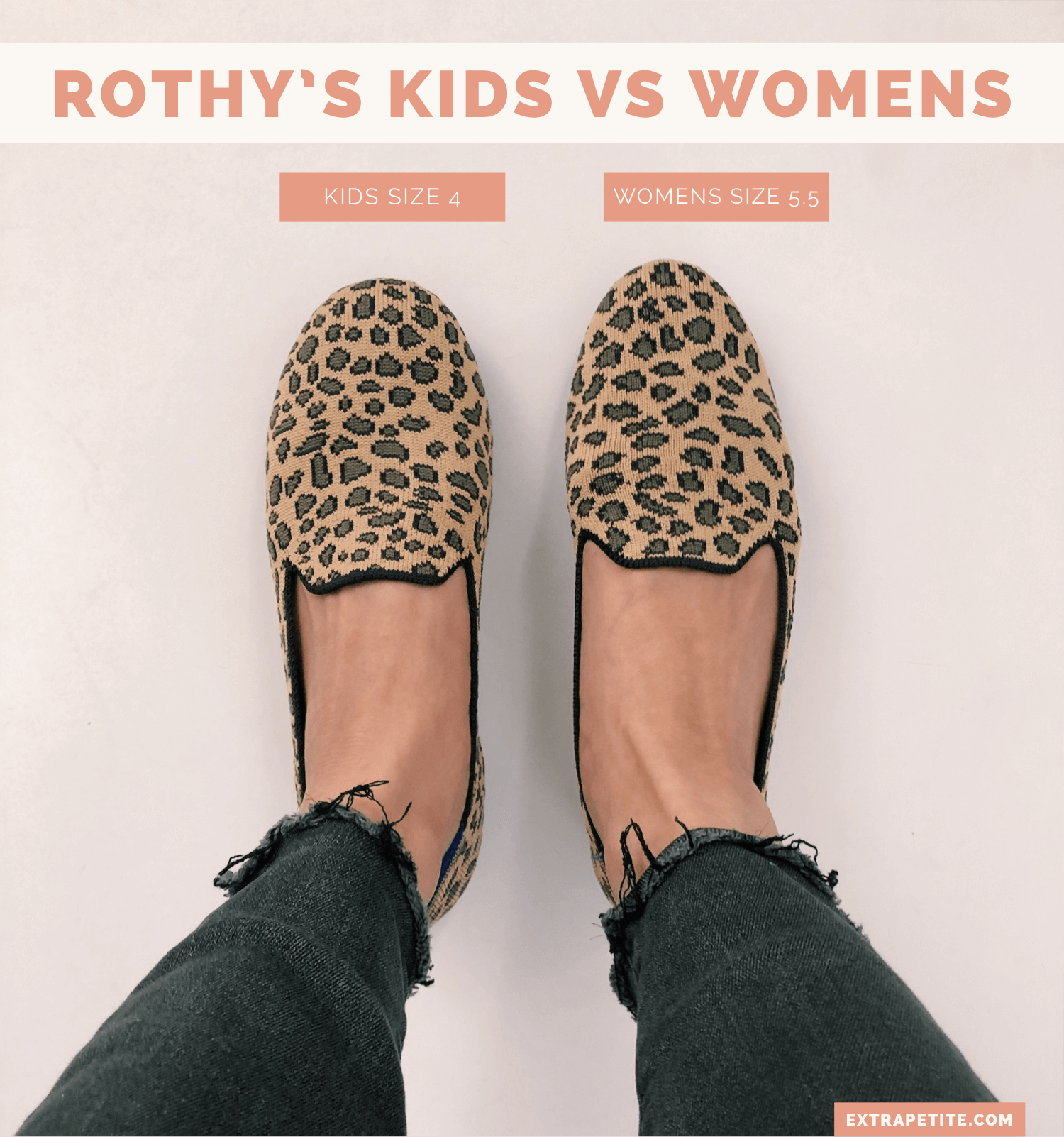 Rothy's kids vs womens