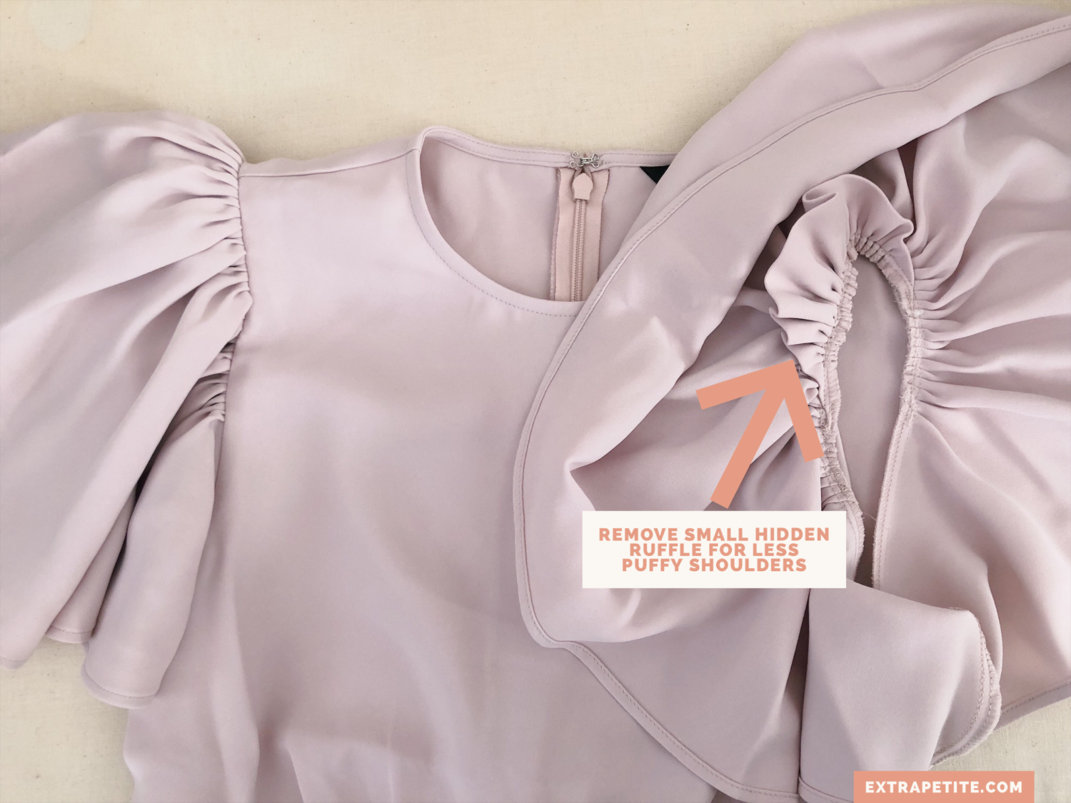 Express flutter sleeve peplum top hack