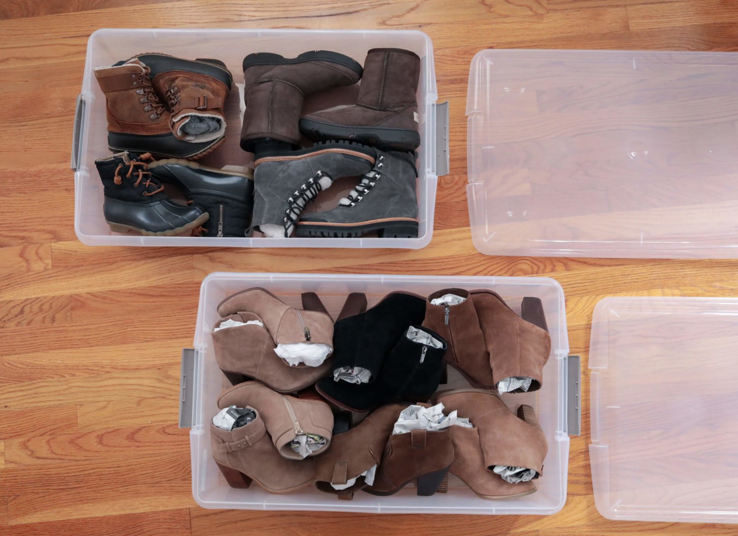 how to store boots and shoes