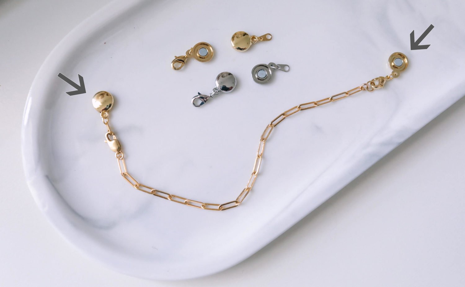 magnetic bracelet and necklace extenders