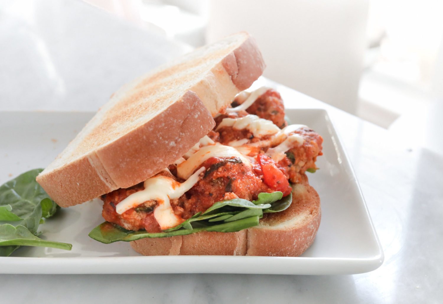 homemade turkey meatball sub sandwich recipe