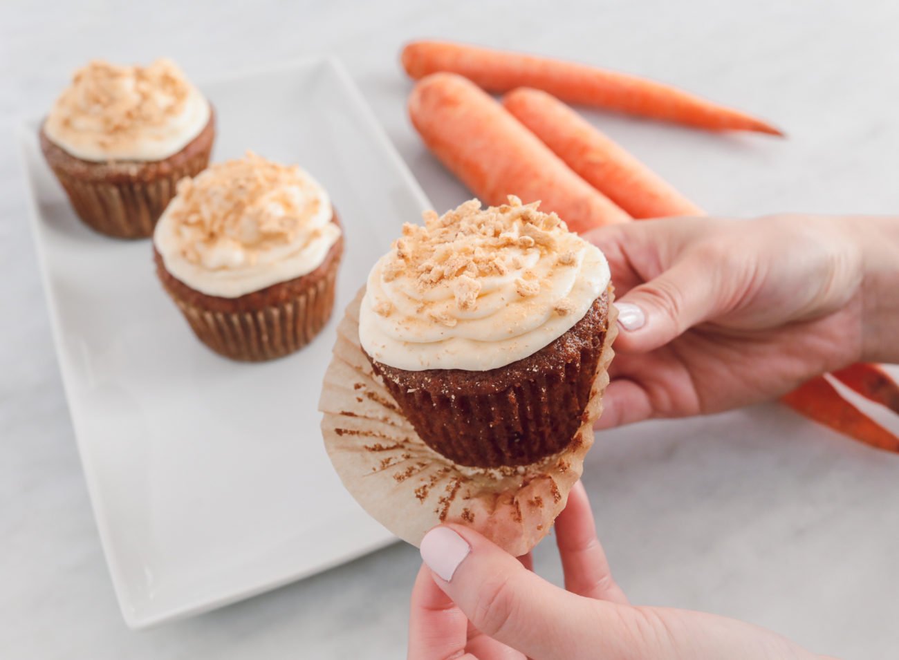 moist dairy free carrot cup cake recipe