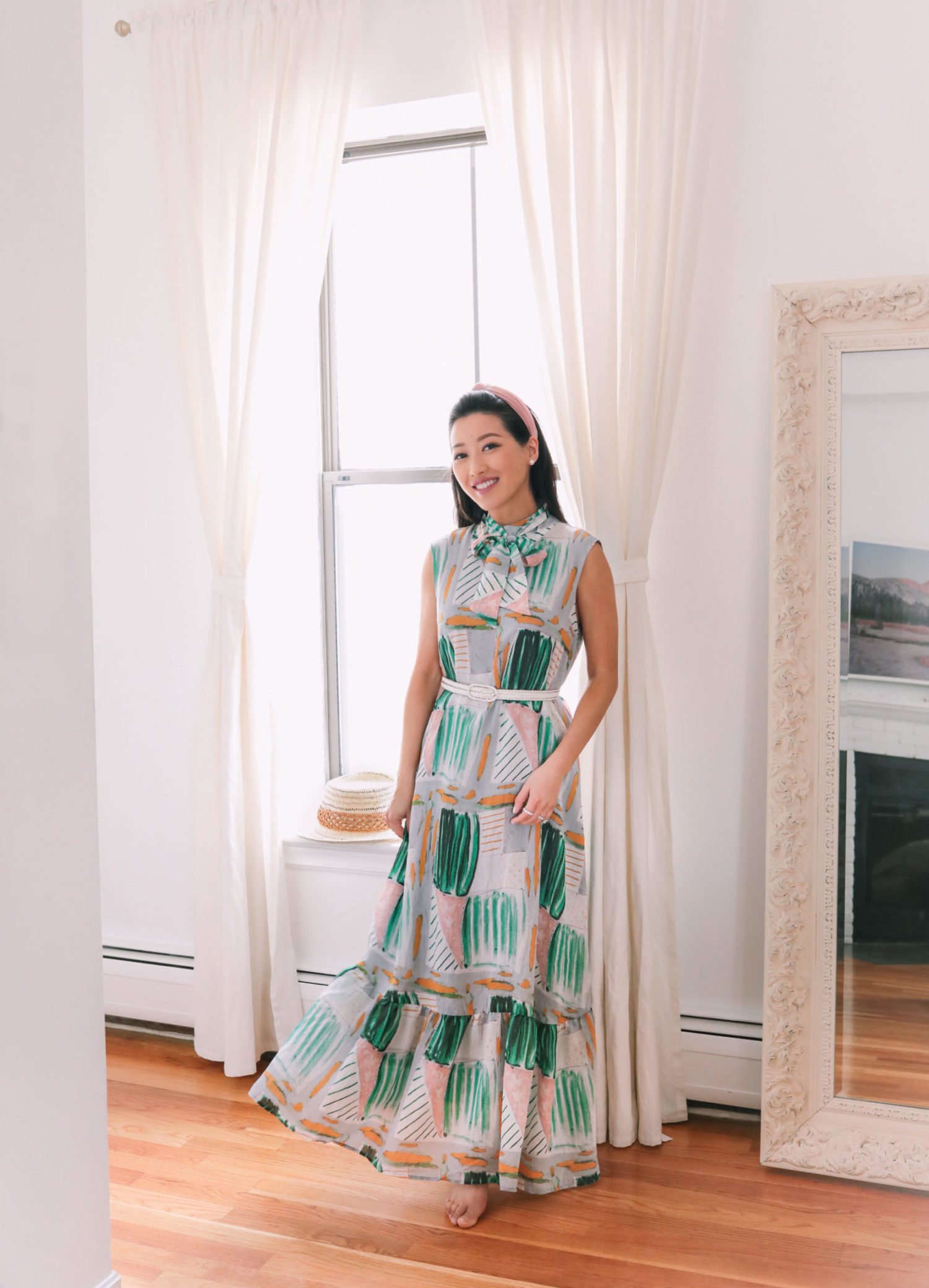 anthropologie petite maxi dress maternity spring outfit