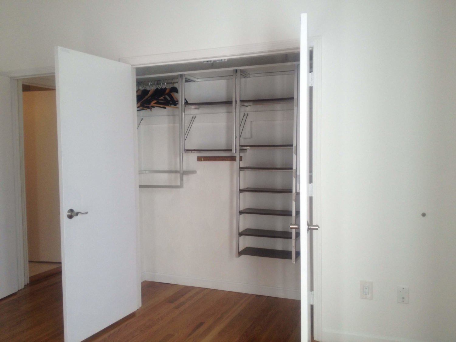 apartment closet before