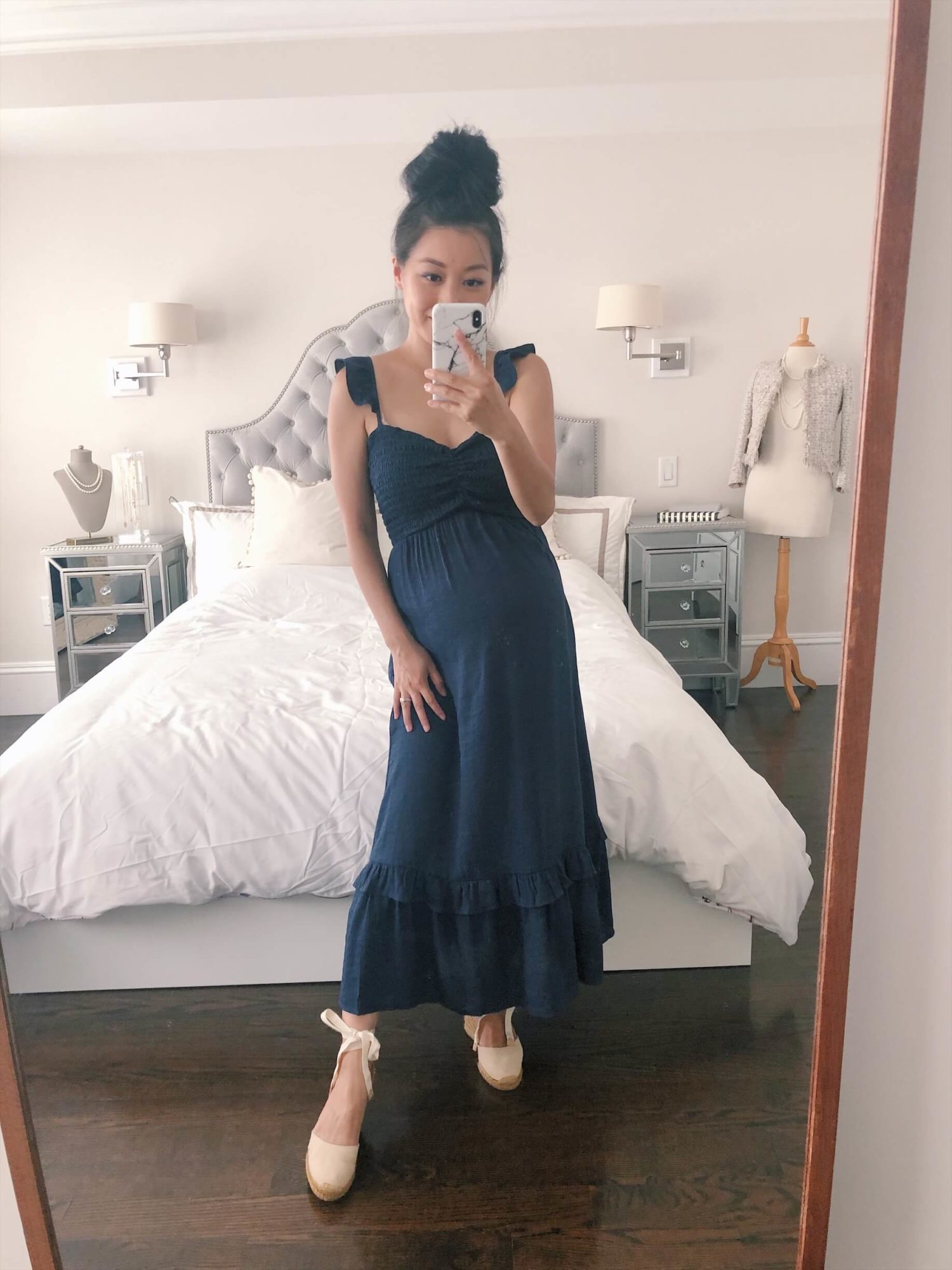 flattering petite friendly midi dress