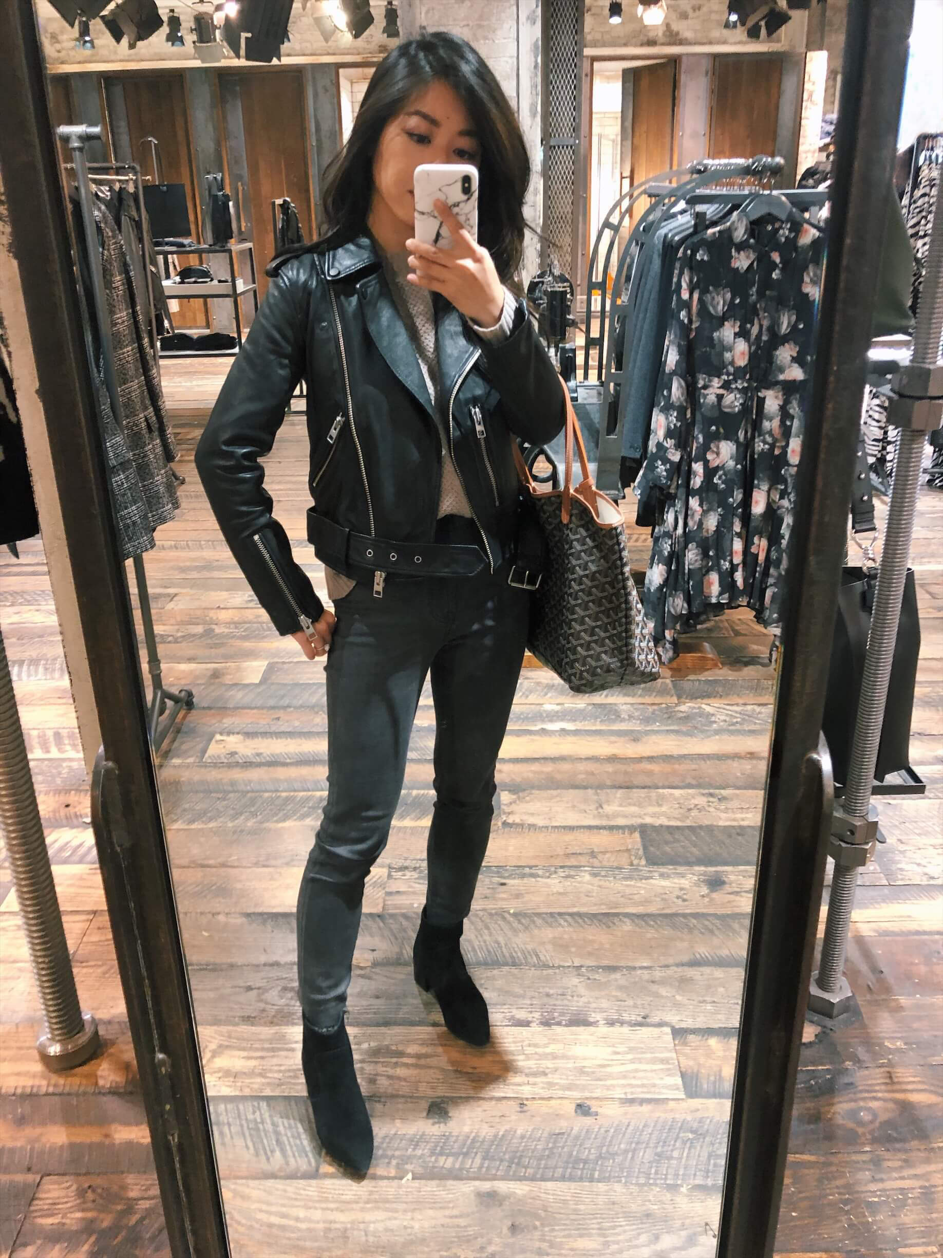 All Saints moto jacket sale