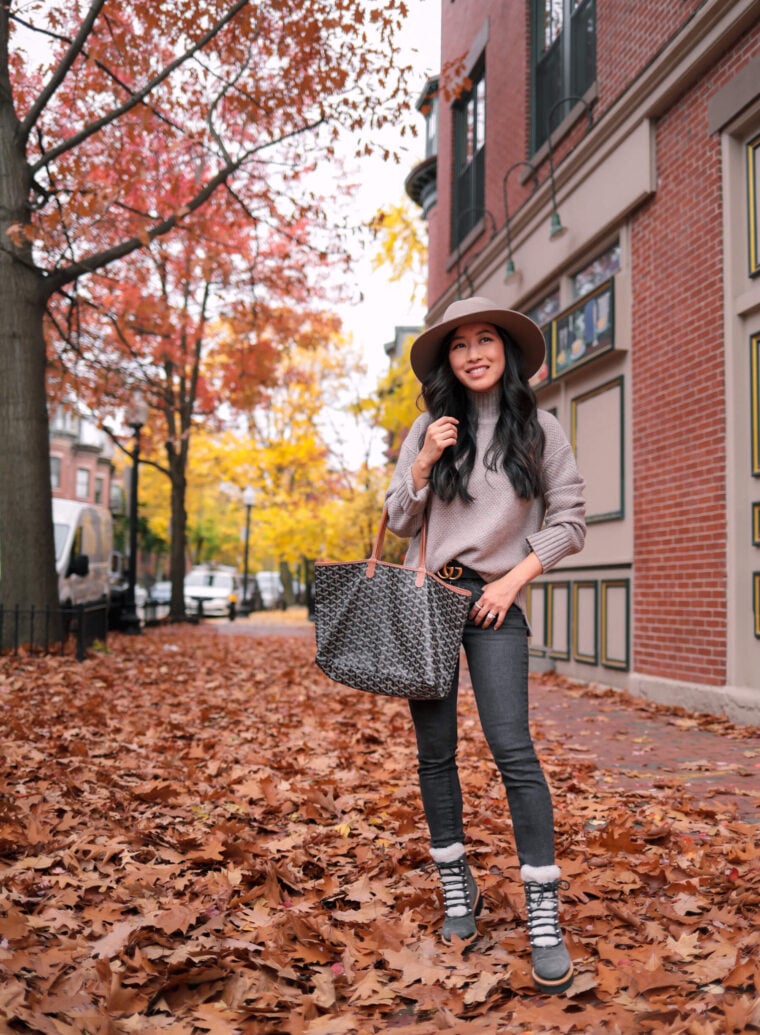 marc fisher izzie hiker combat boots petite fashion blog