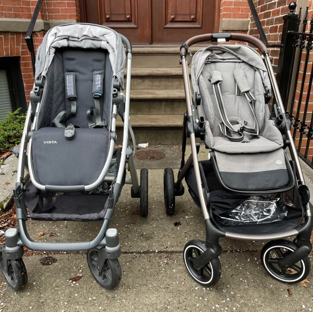 cybex gazelle s uppababy vista double stroller comparison