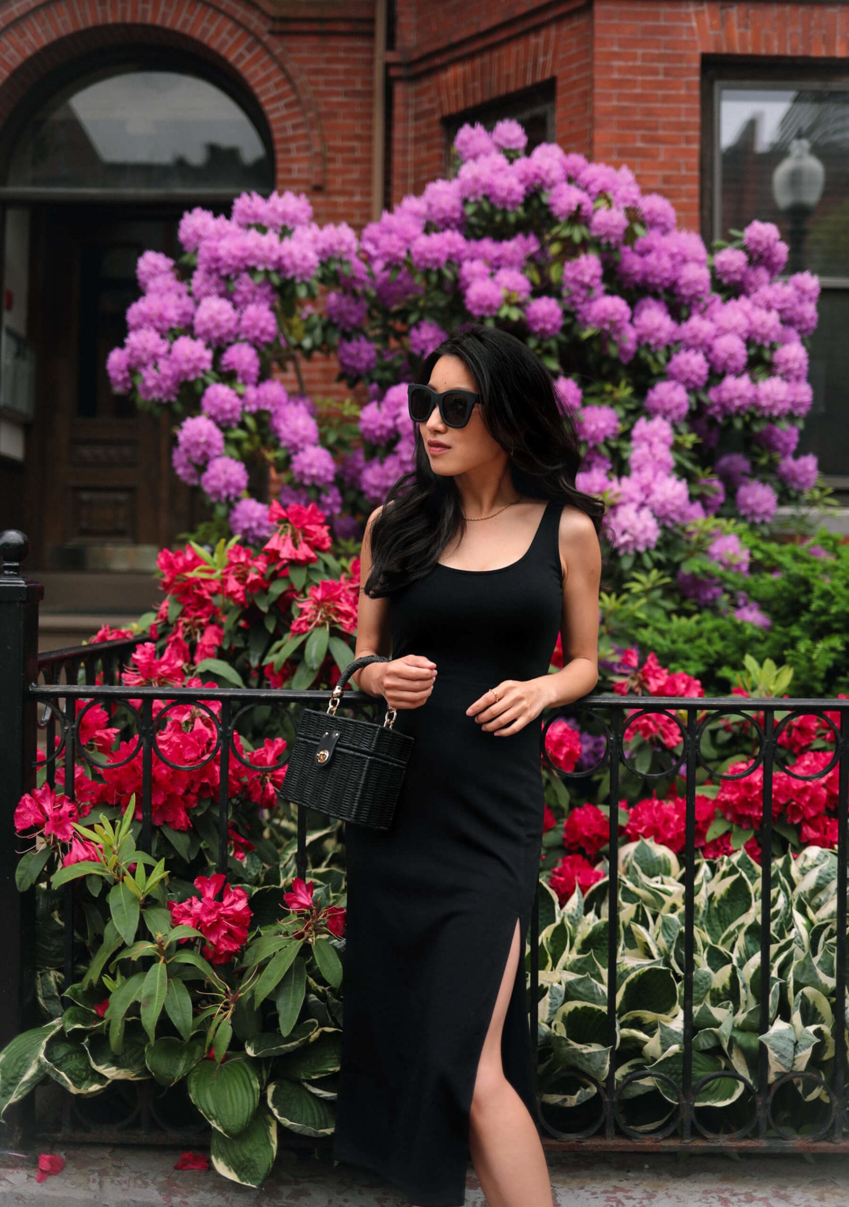 petite little black dress wedding guest