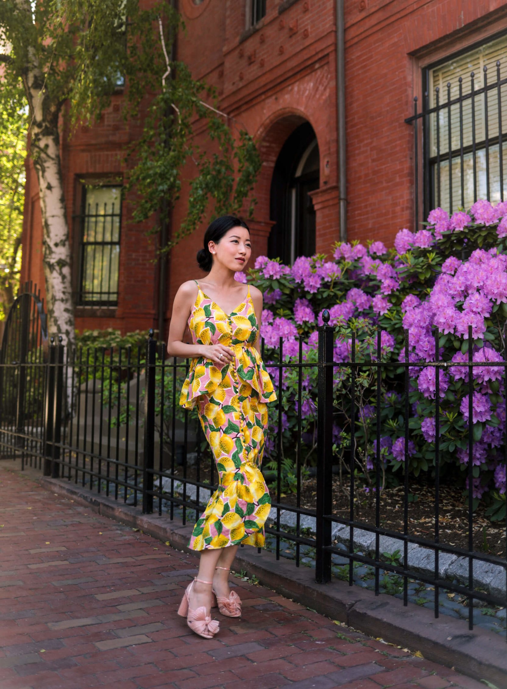 Farm Rio petite wedding guest dress