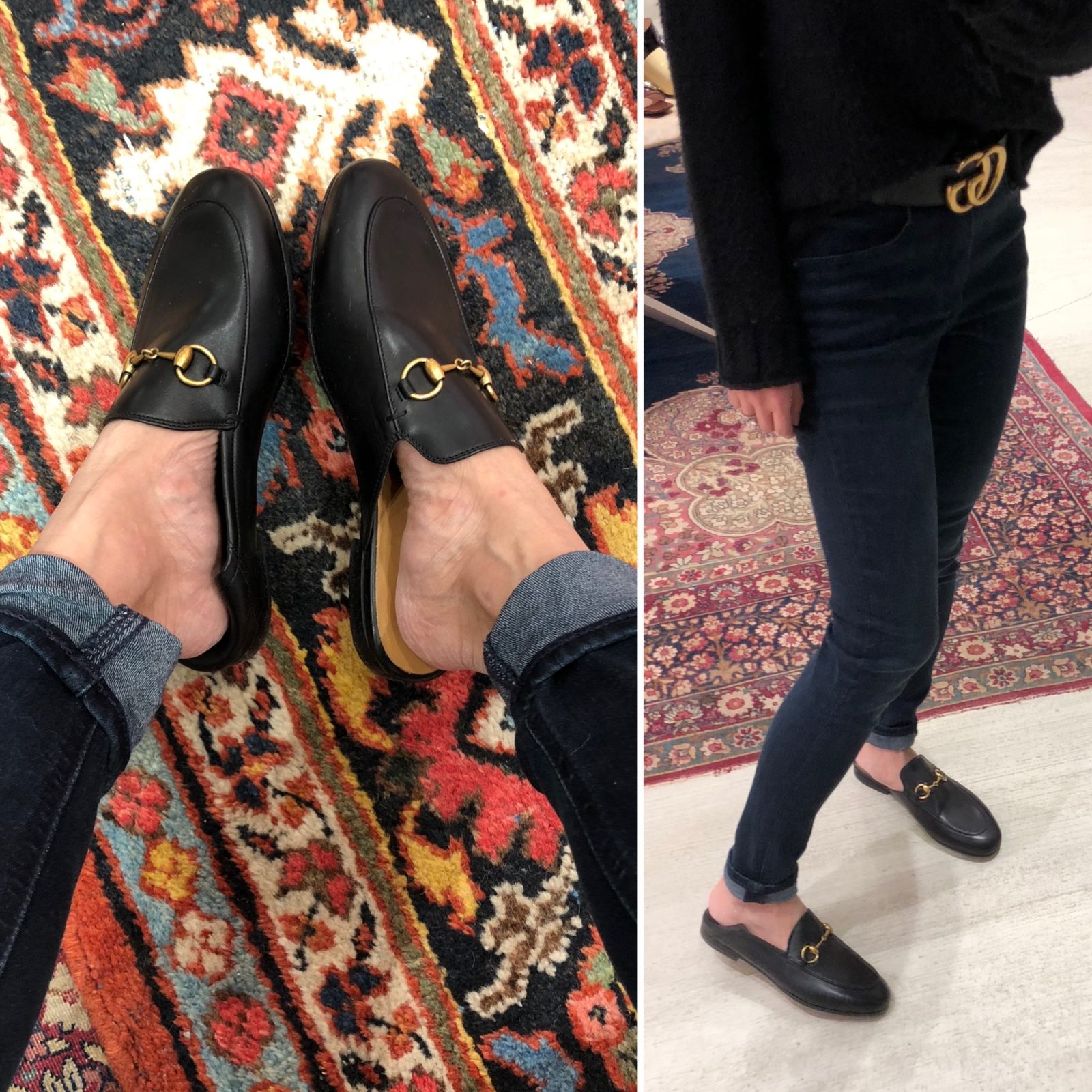 gucci brixton loafer vs jordaan princetown mule review