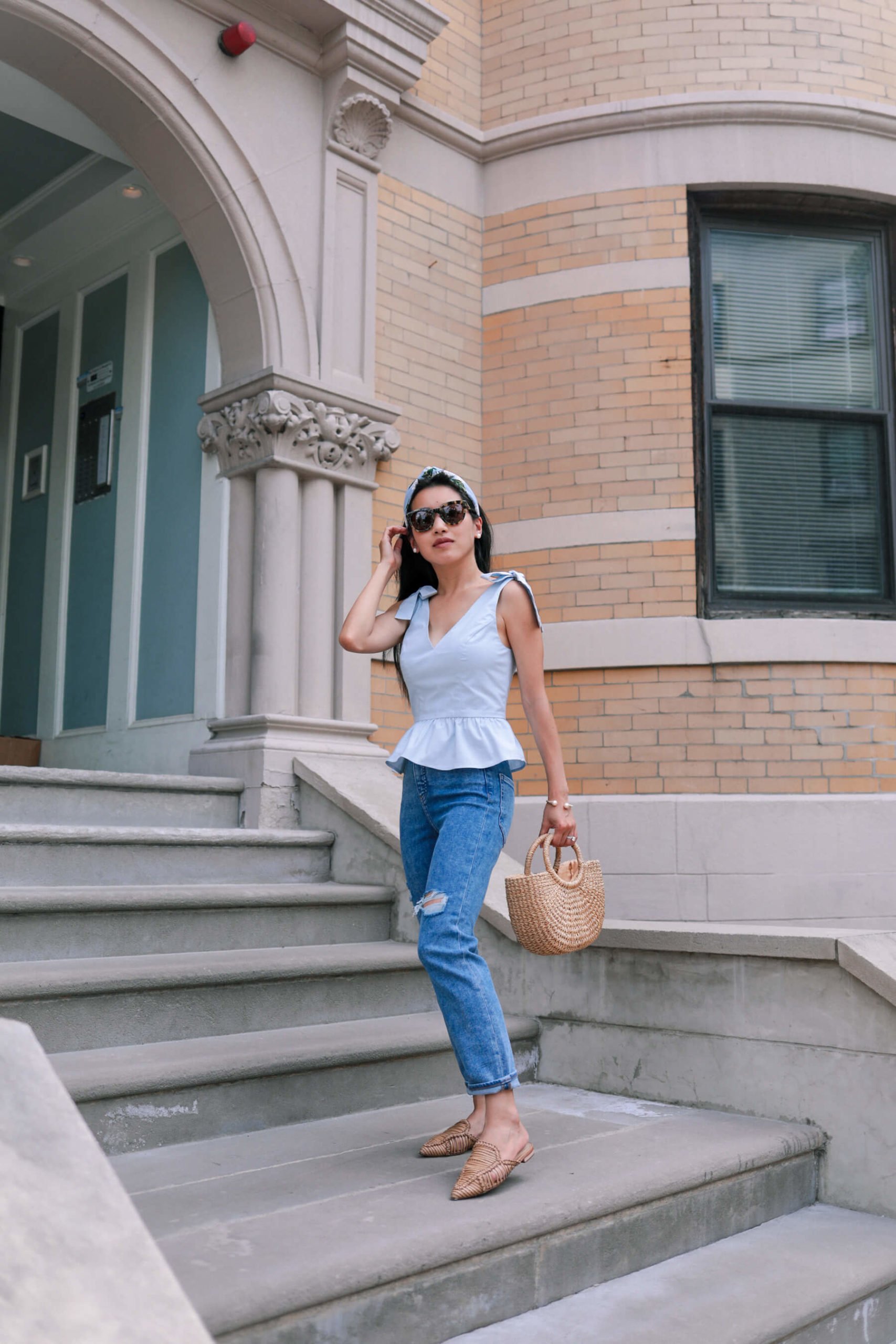 the best petite denim high rise slim jeans