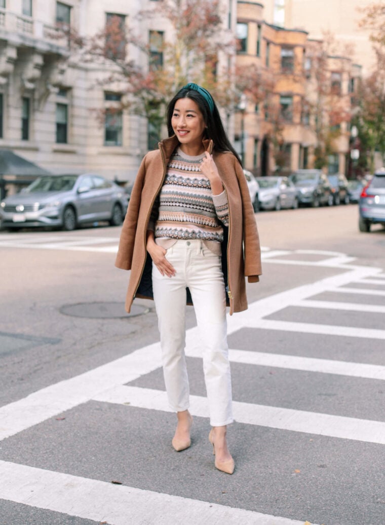 jcrew petite lodge wool camel coat review