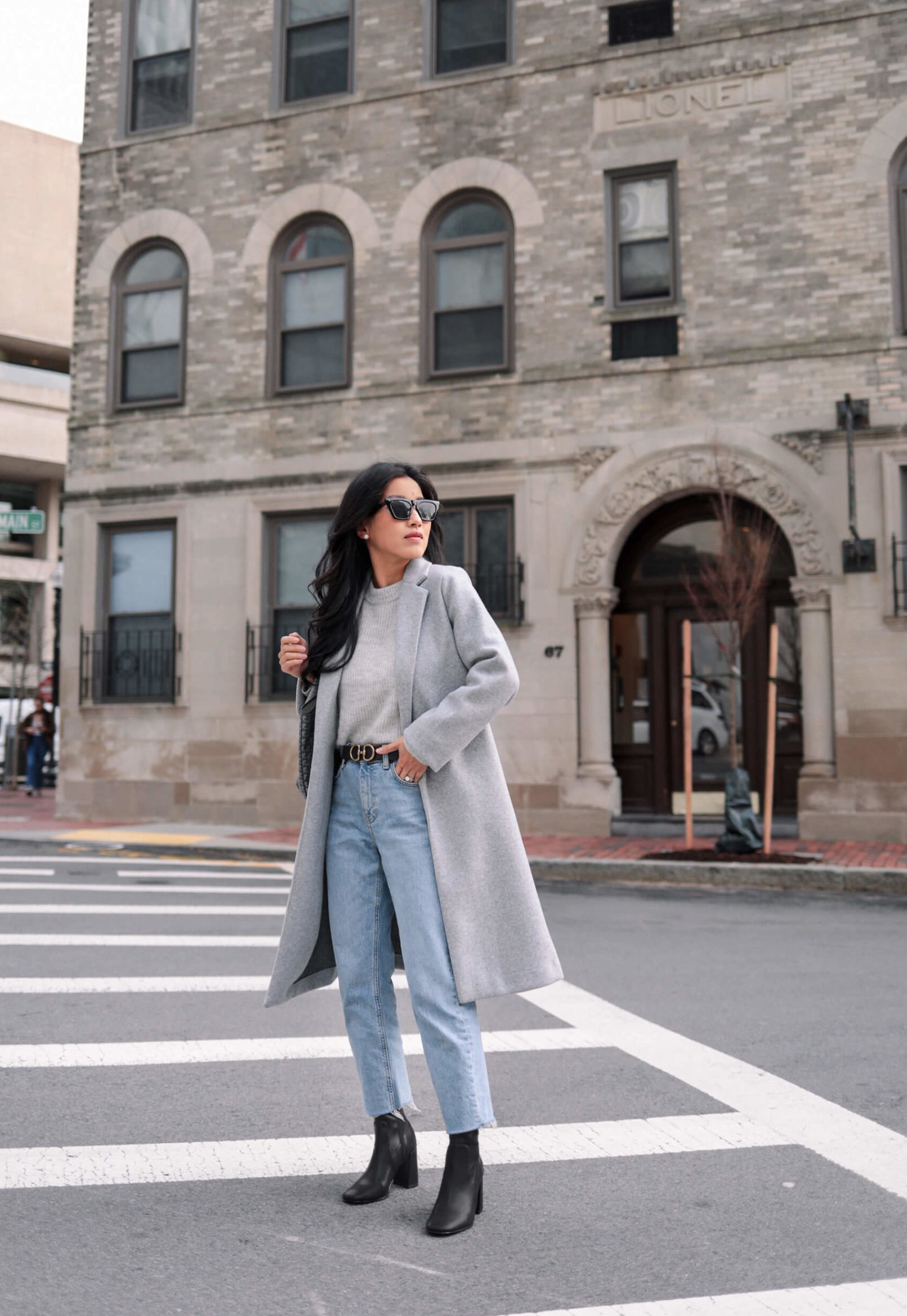 Zara gray coat petite review