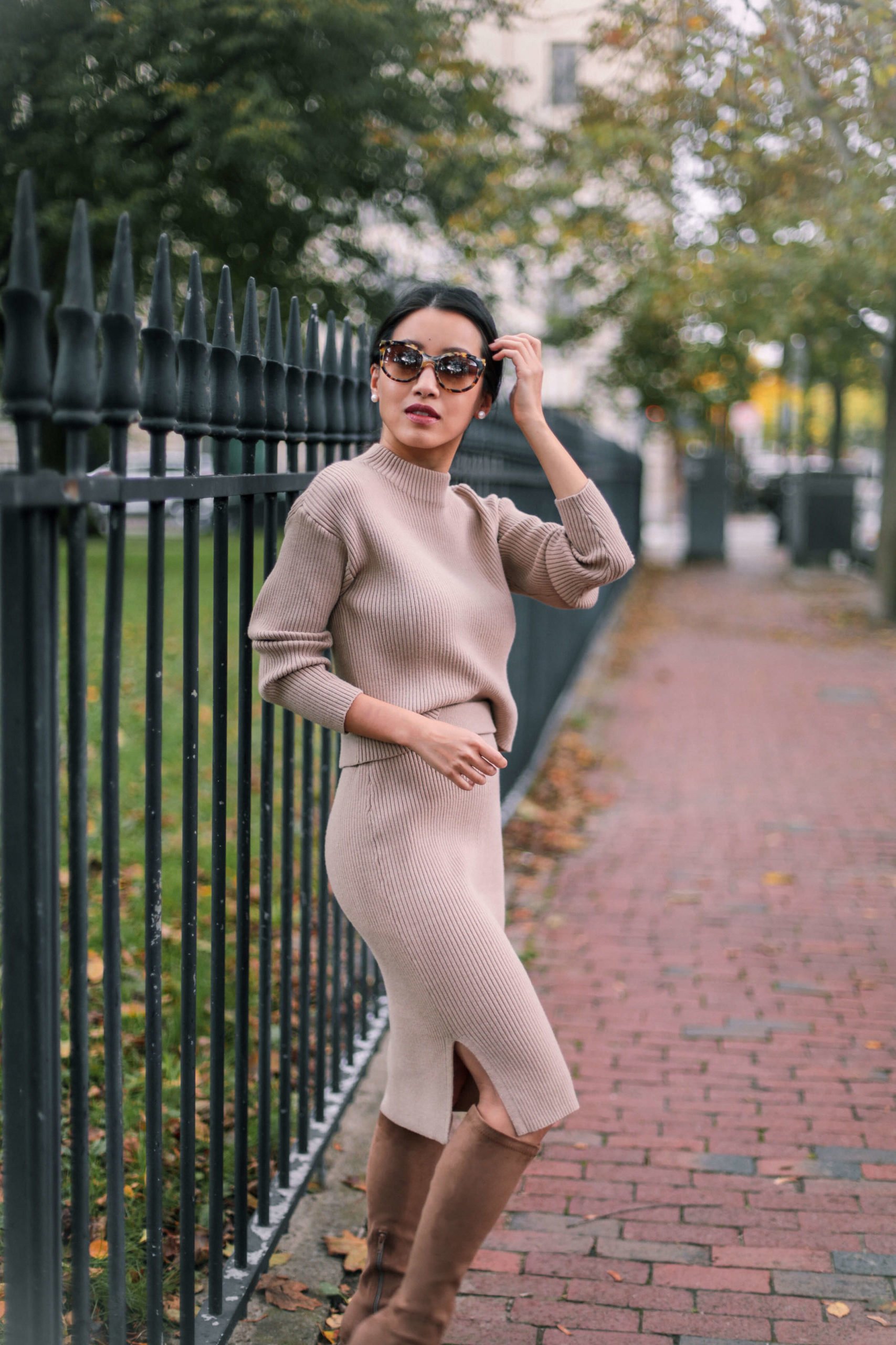 petite sweater skirt set