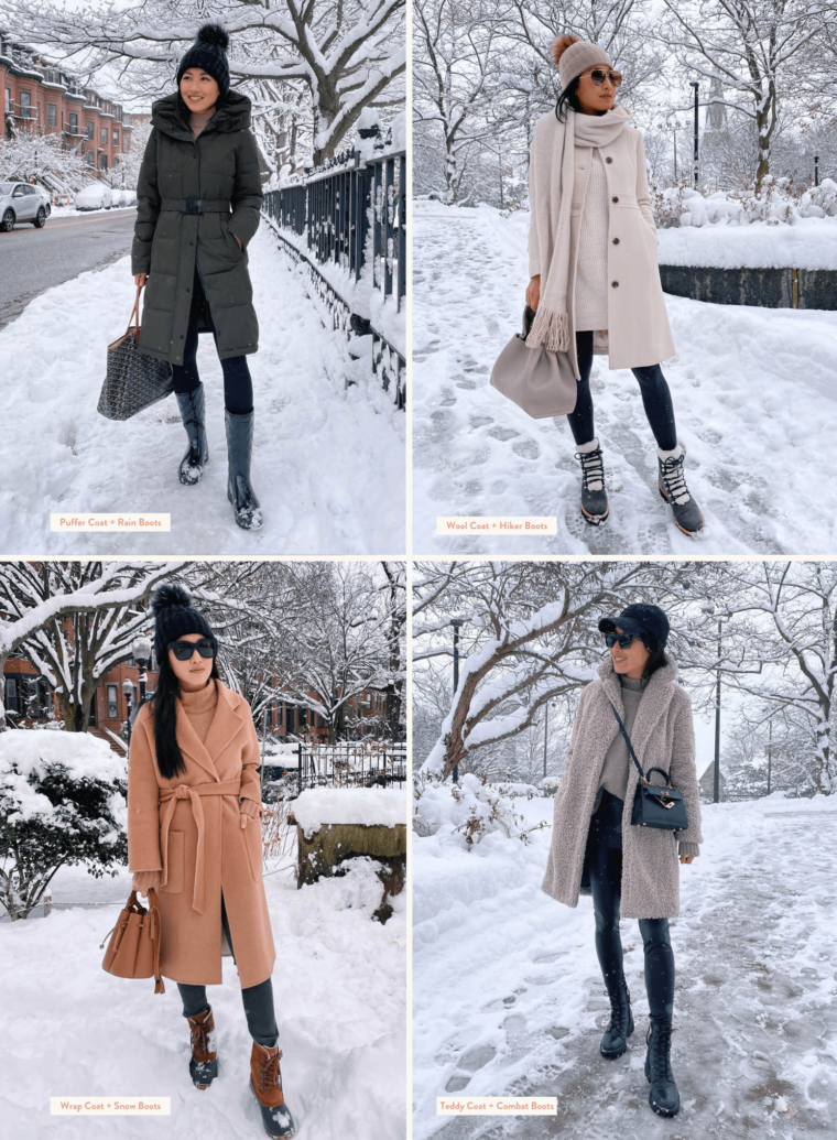 winter outfits with boots