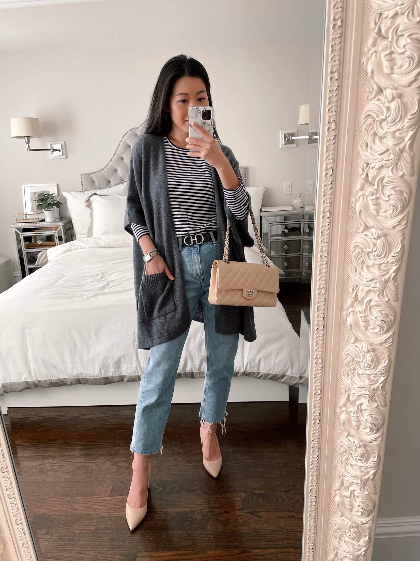 petite cashmere poncho