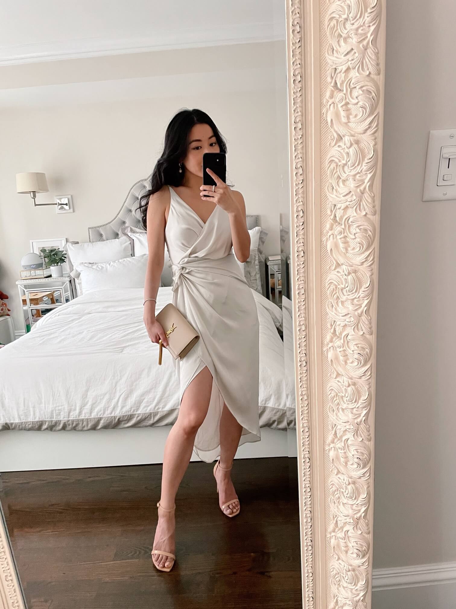 Express satin midi dress