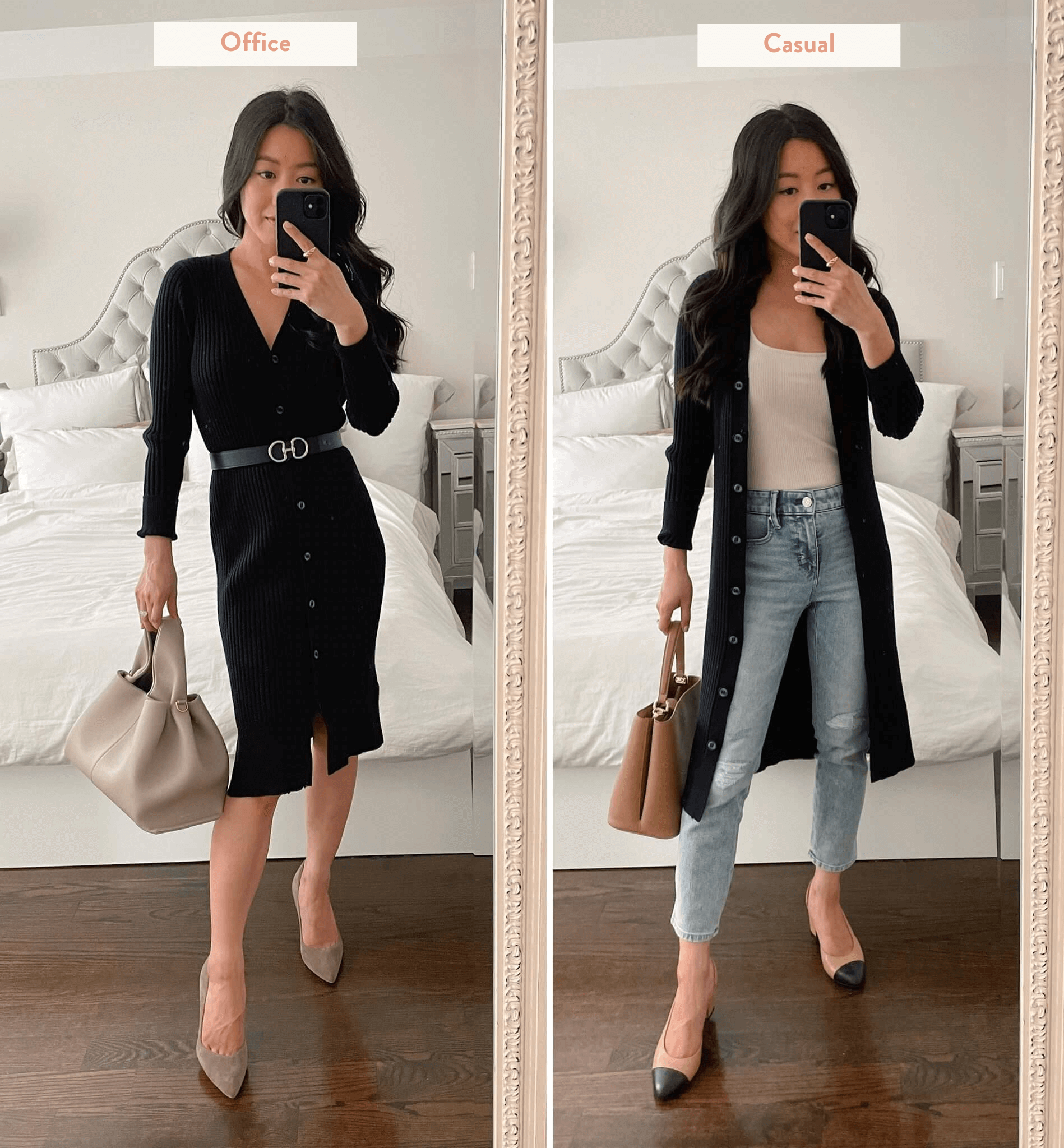 petite cardigan dress work to weekend