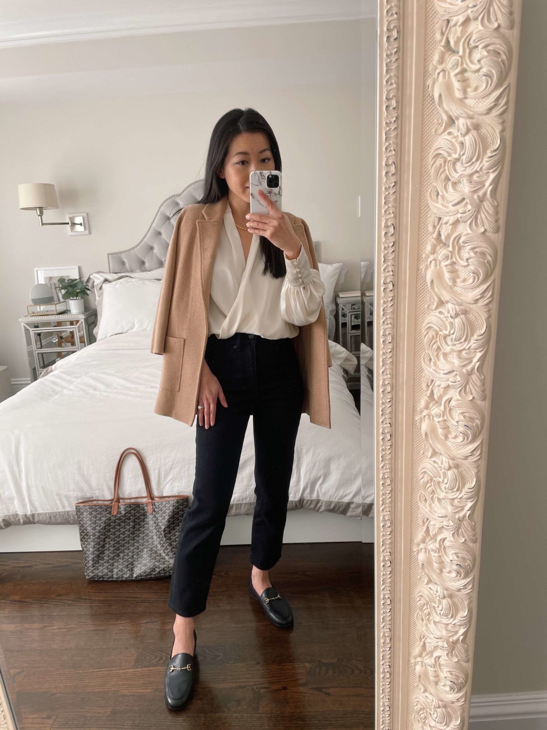 smart casual spring office outfit