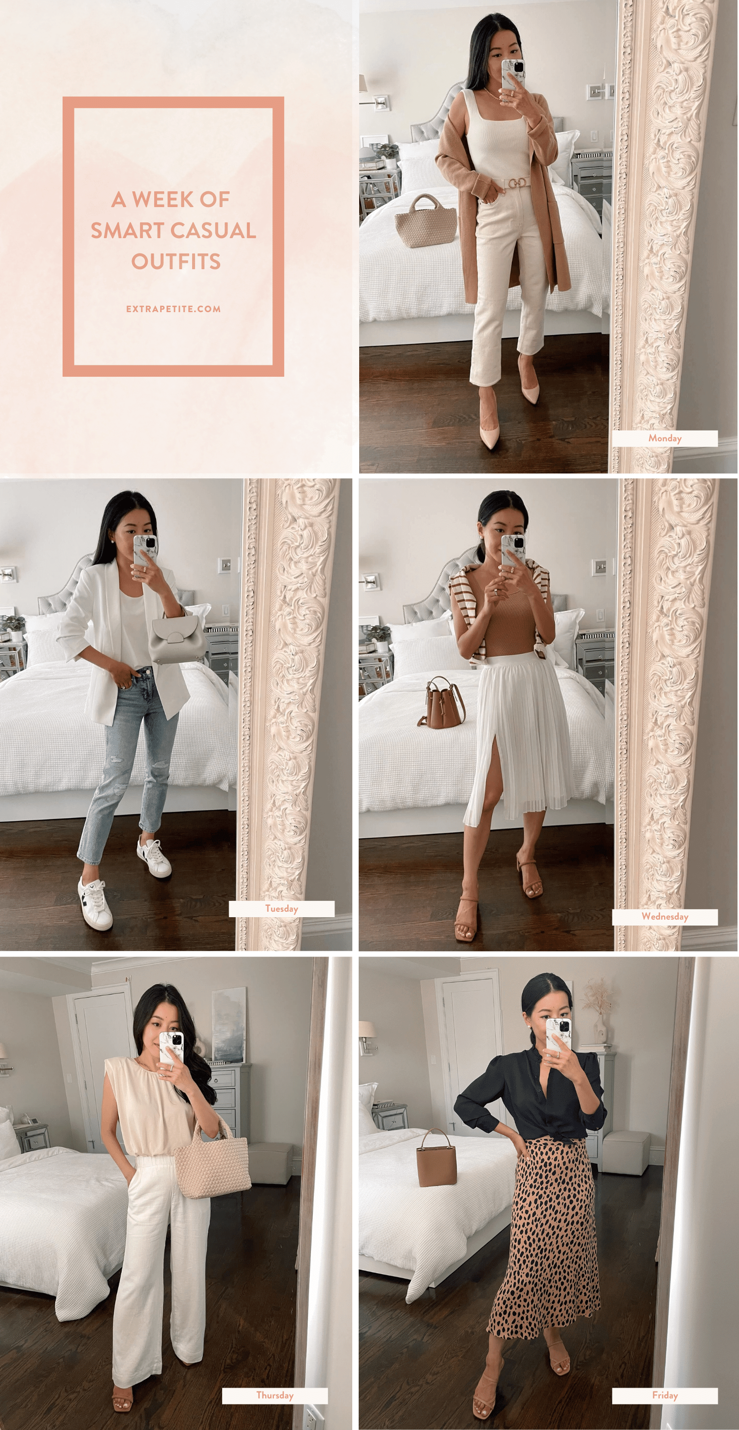 a week of smart casual outfit ideas