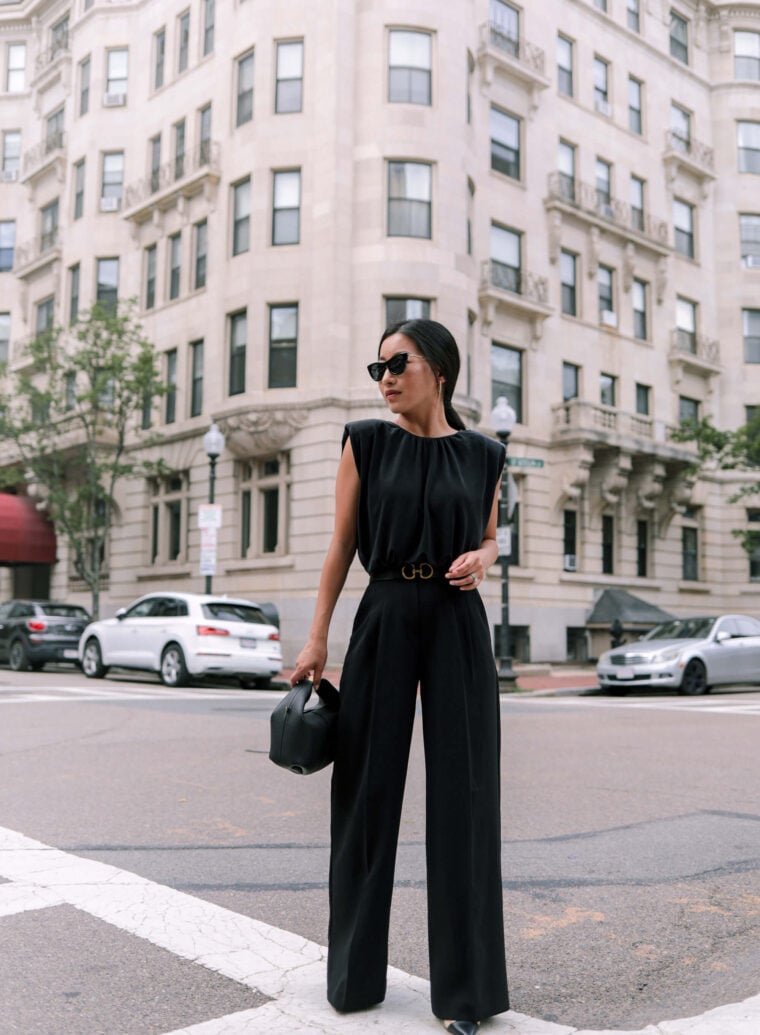 black pants outfit business attire for women