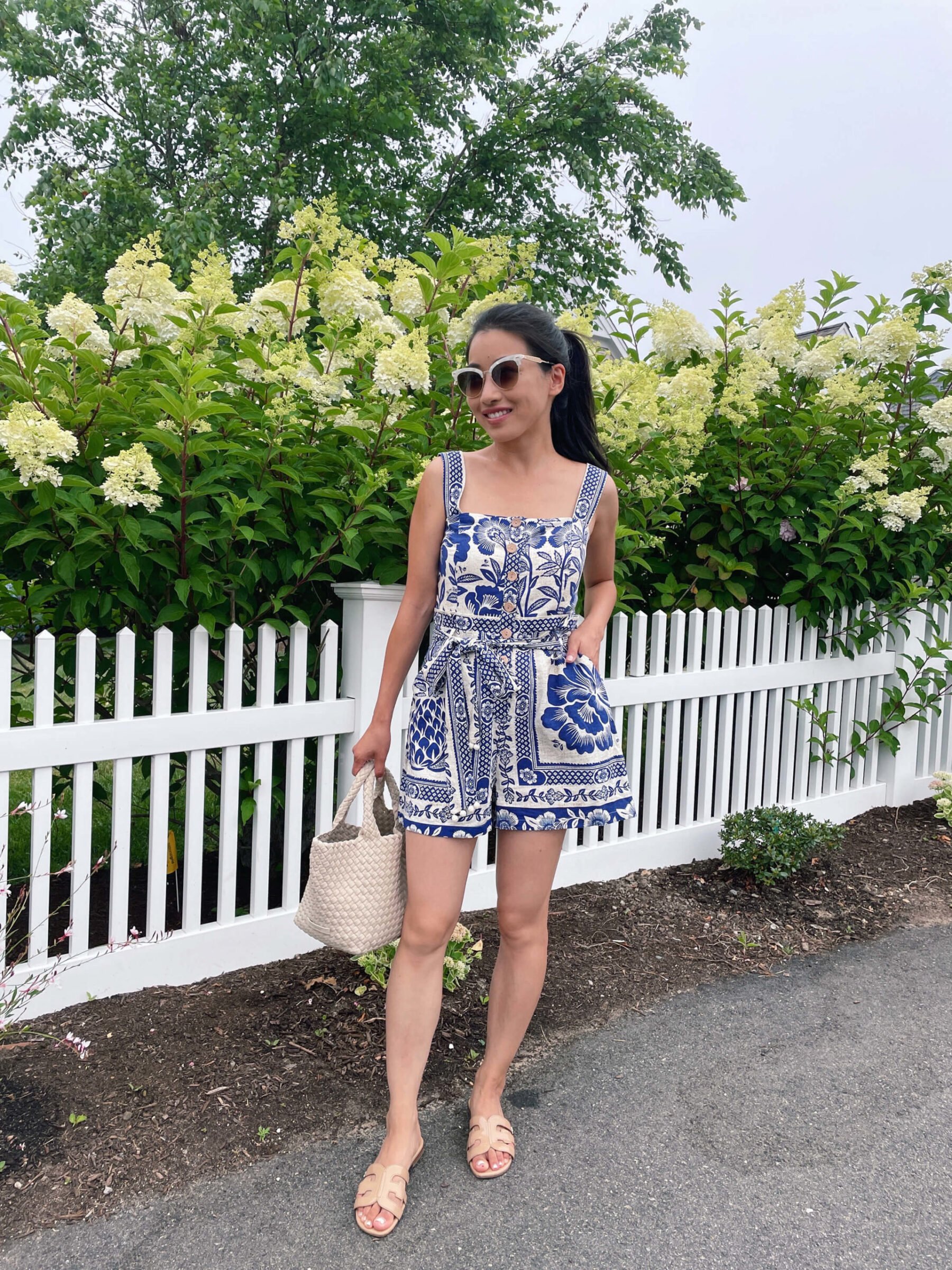 farm rio romper petite vacation outfit