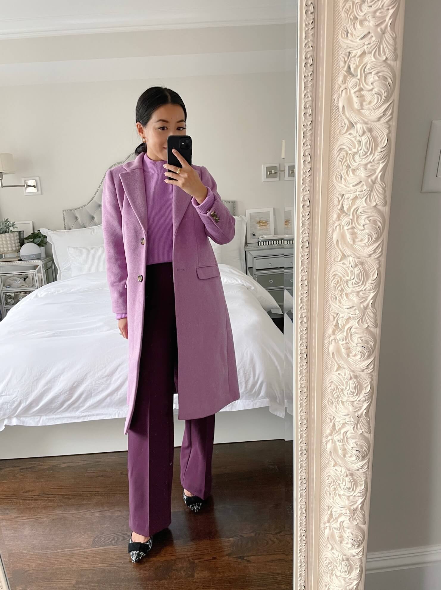 Ann Taylor high waist side zip straight pant review