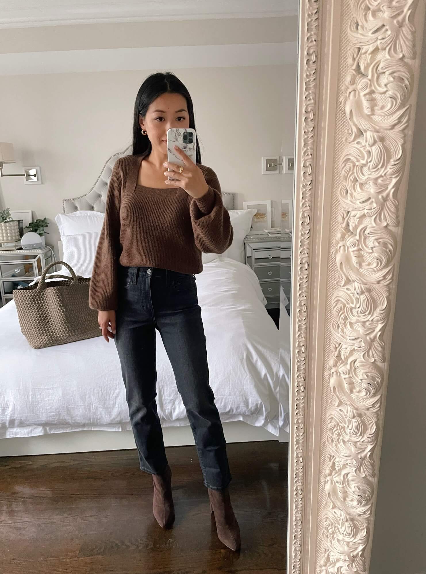 Madewell high rise petite slim straight jeans review