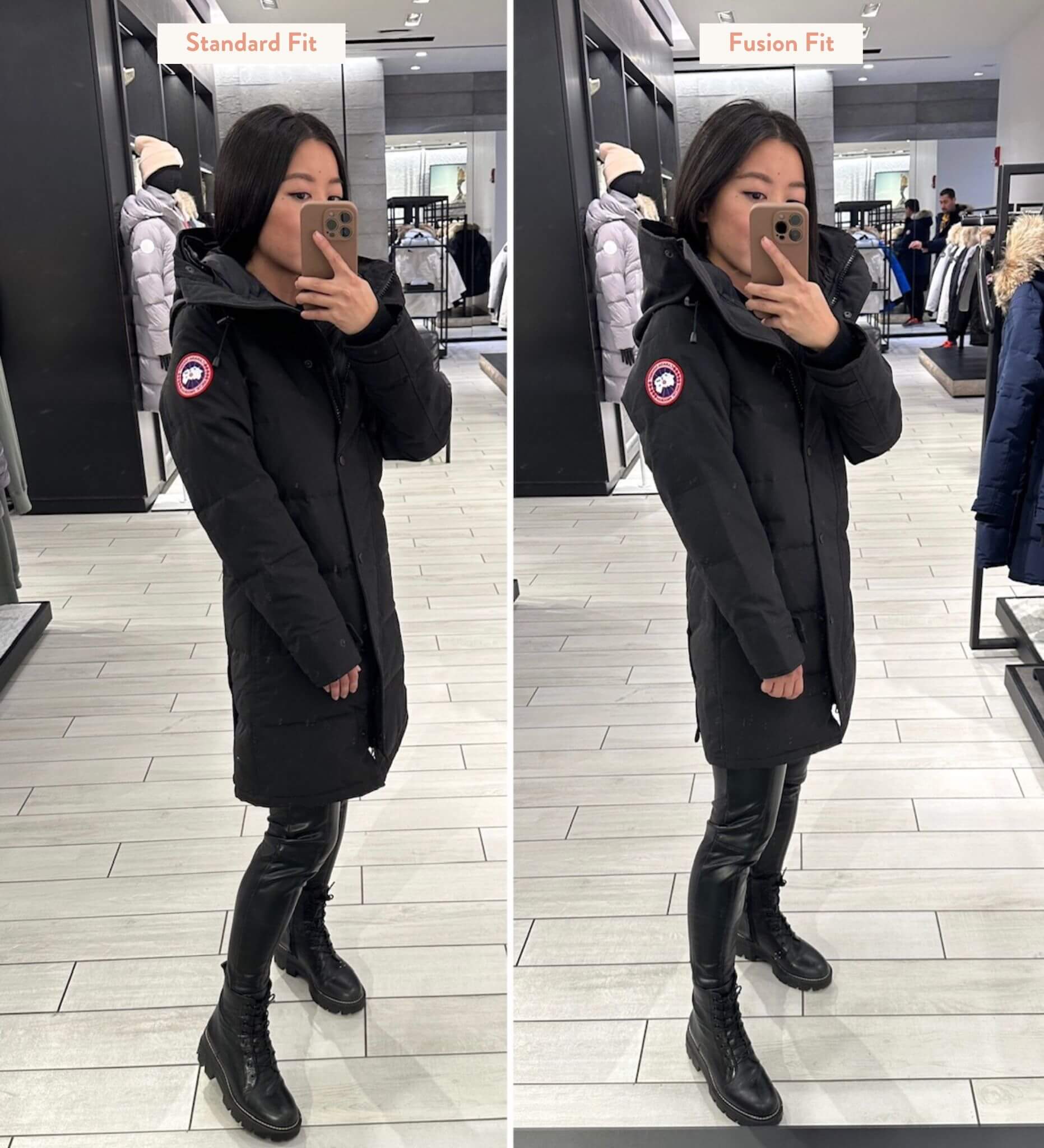 Canada Goose Shelburne Parka petite try on review