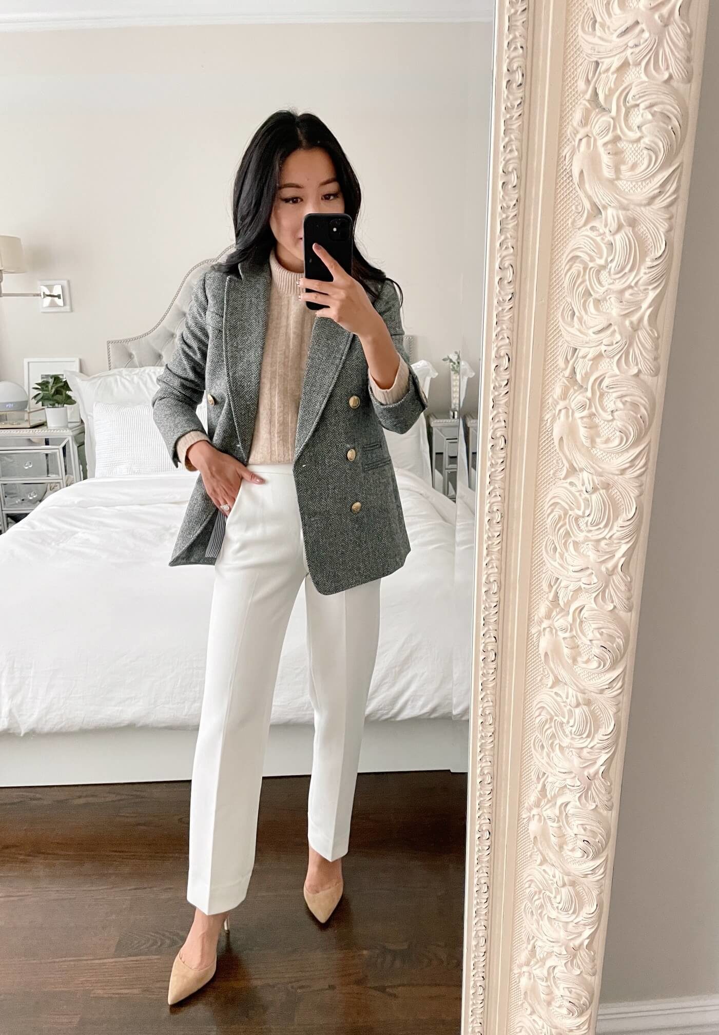 J.Crew petite Bristol blazer try on review