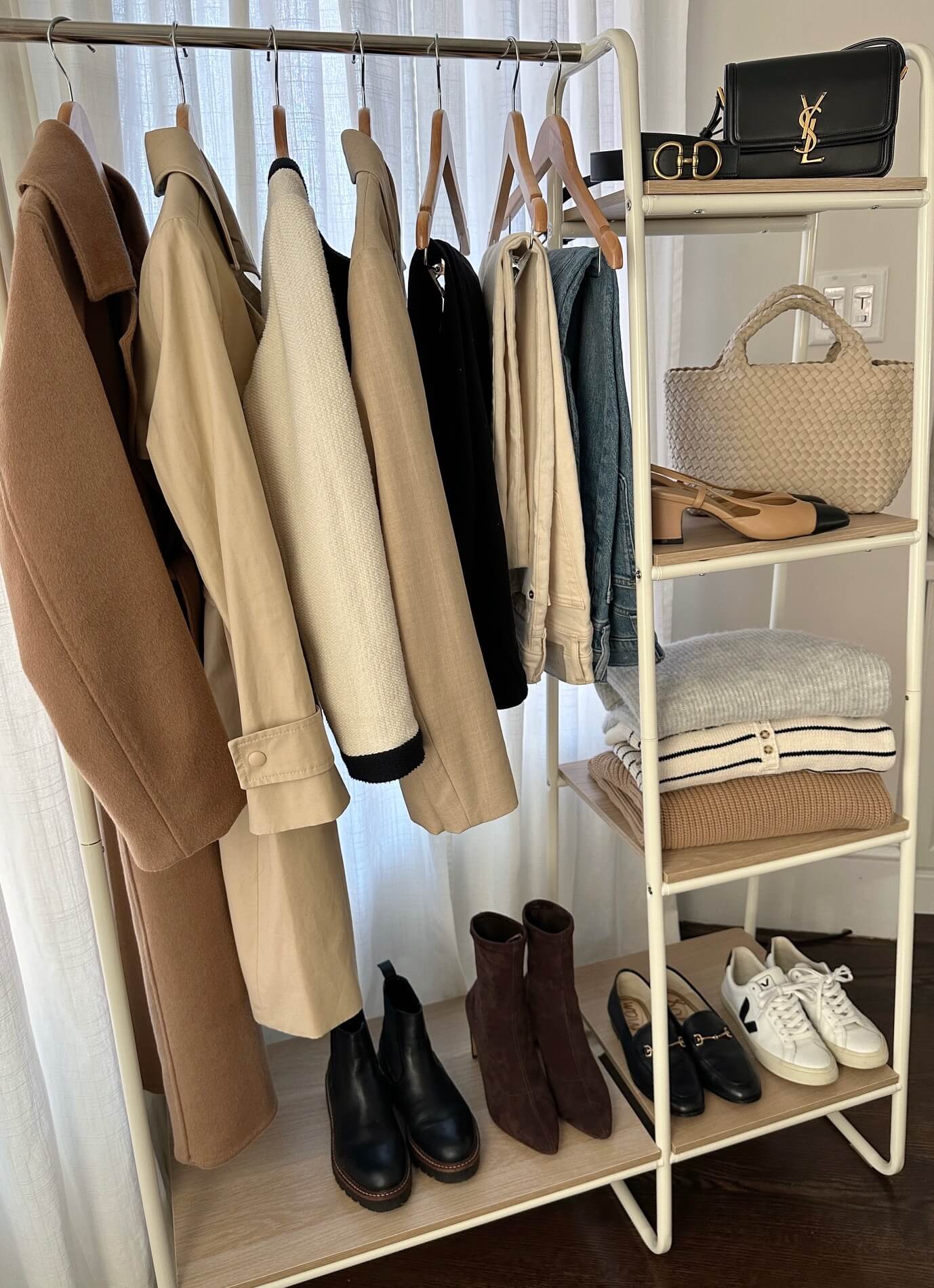 petite fall winter capsule wardrobe