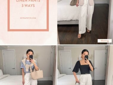 how to style white linen pants
