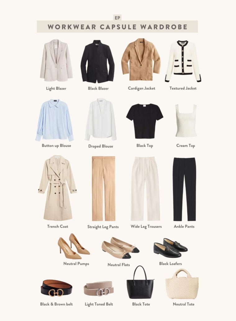 petite workwear capsule wardrobe