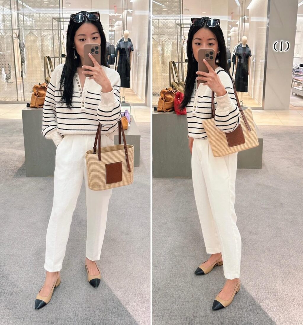 Loewe small square basket bag