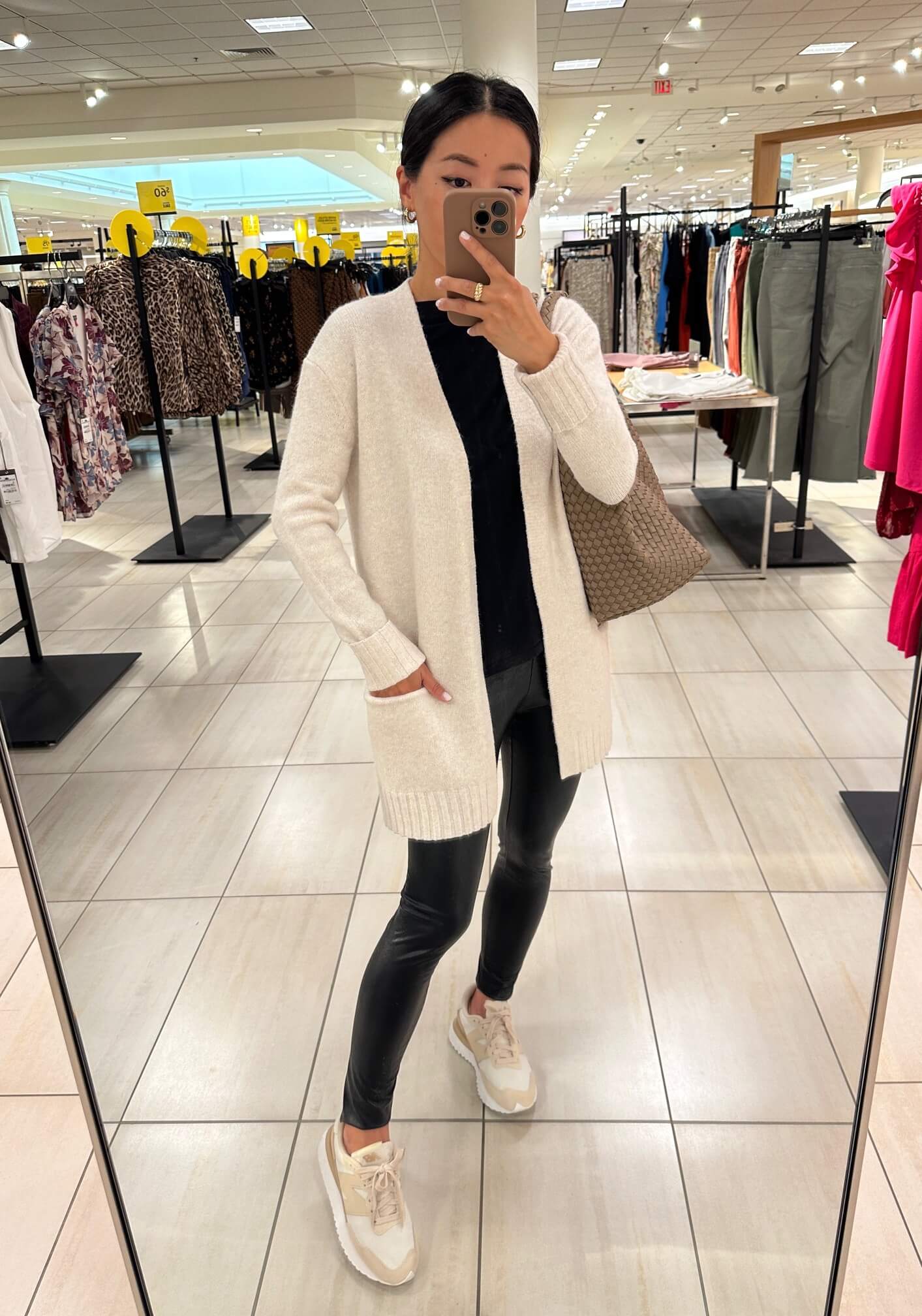 NSale Caslon cardigan petite try on