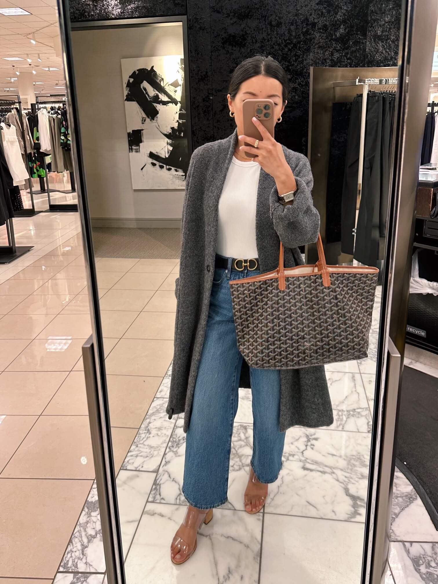 Vince Bouclé Wool & Cashmere Cardigan Coat